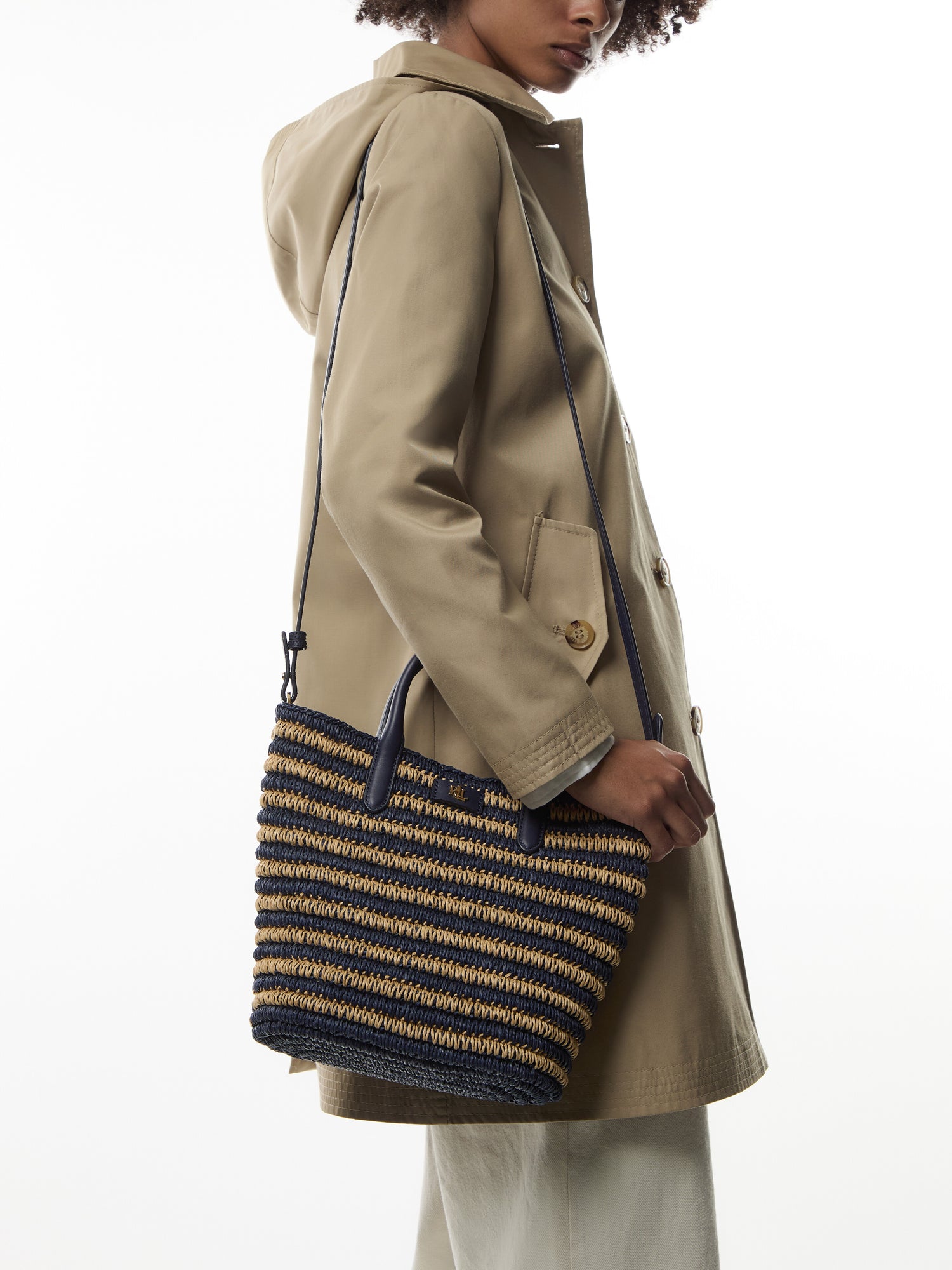 Brie 22 Medium Straw Tote Bag