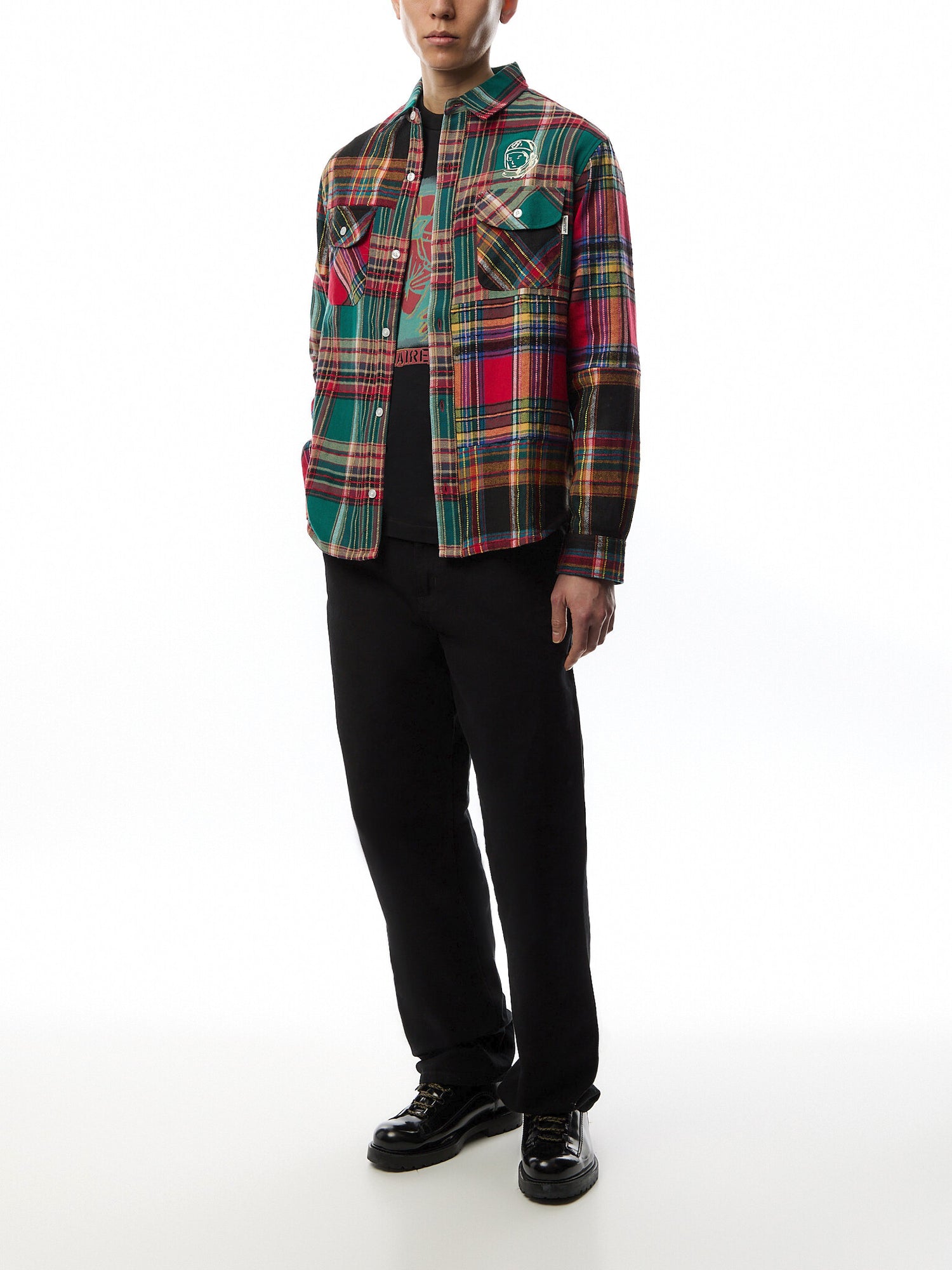 Patchwork Check Shirt