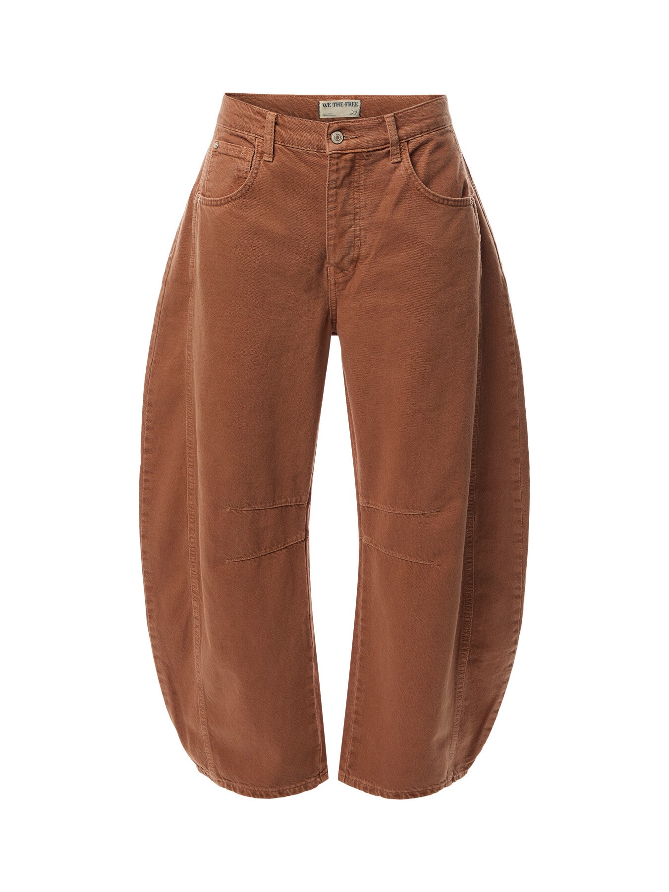 We The Free Good Luck Mid-Rise Barrel Jeans