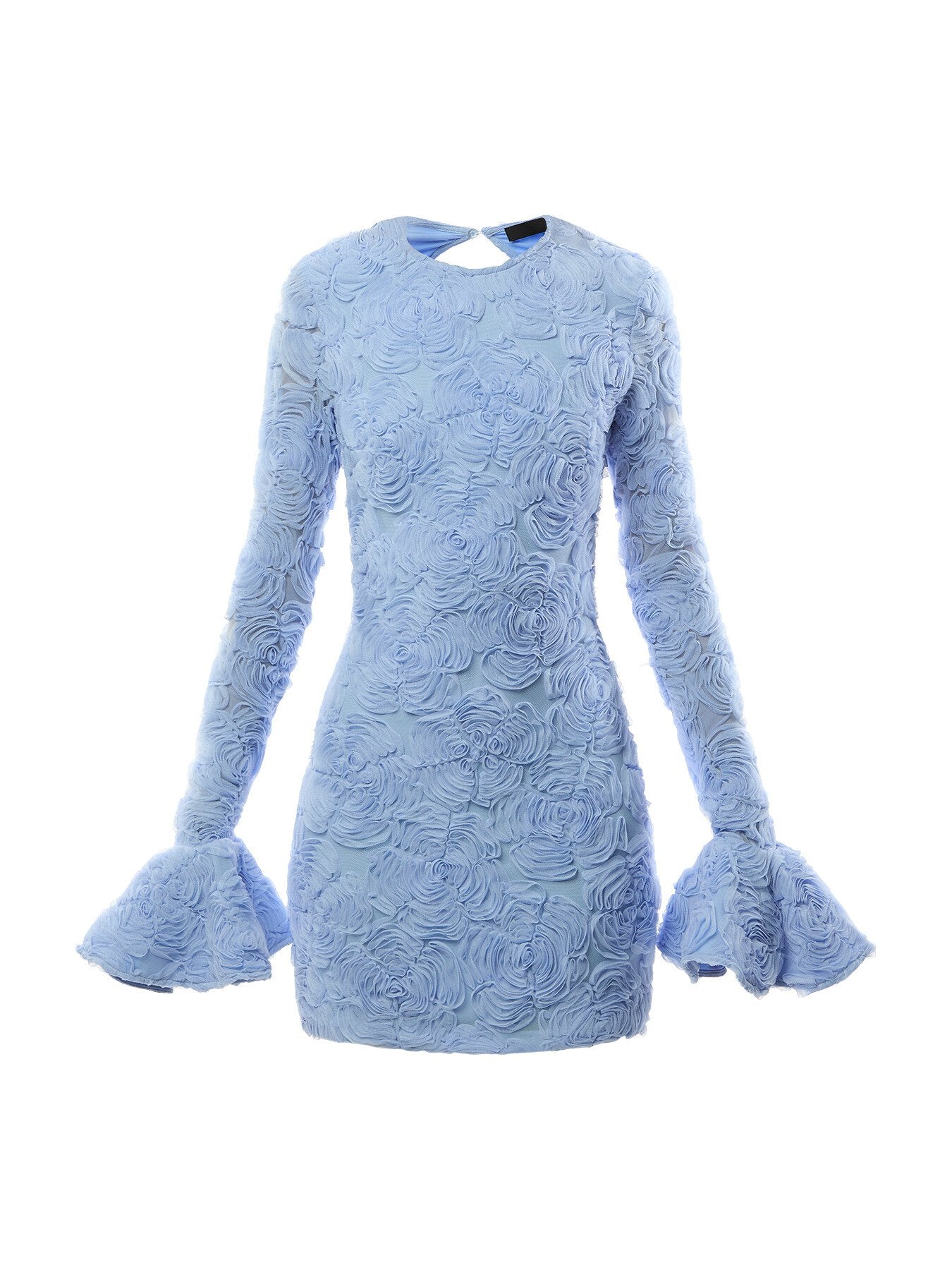 Flower Mesh Mini Dress