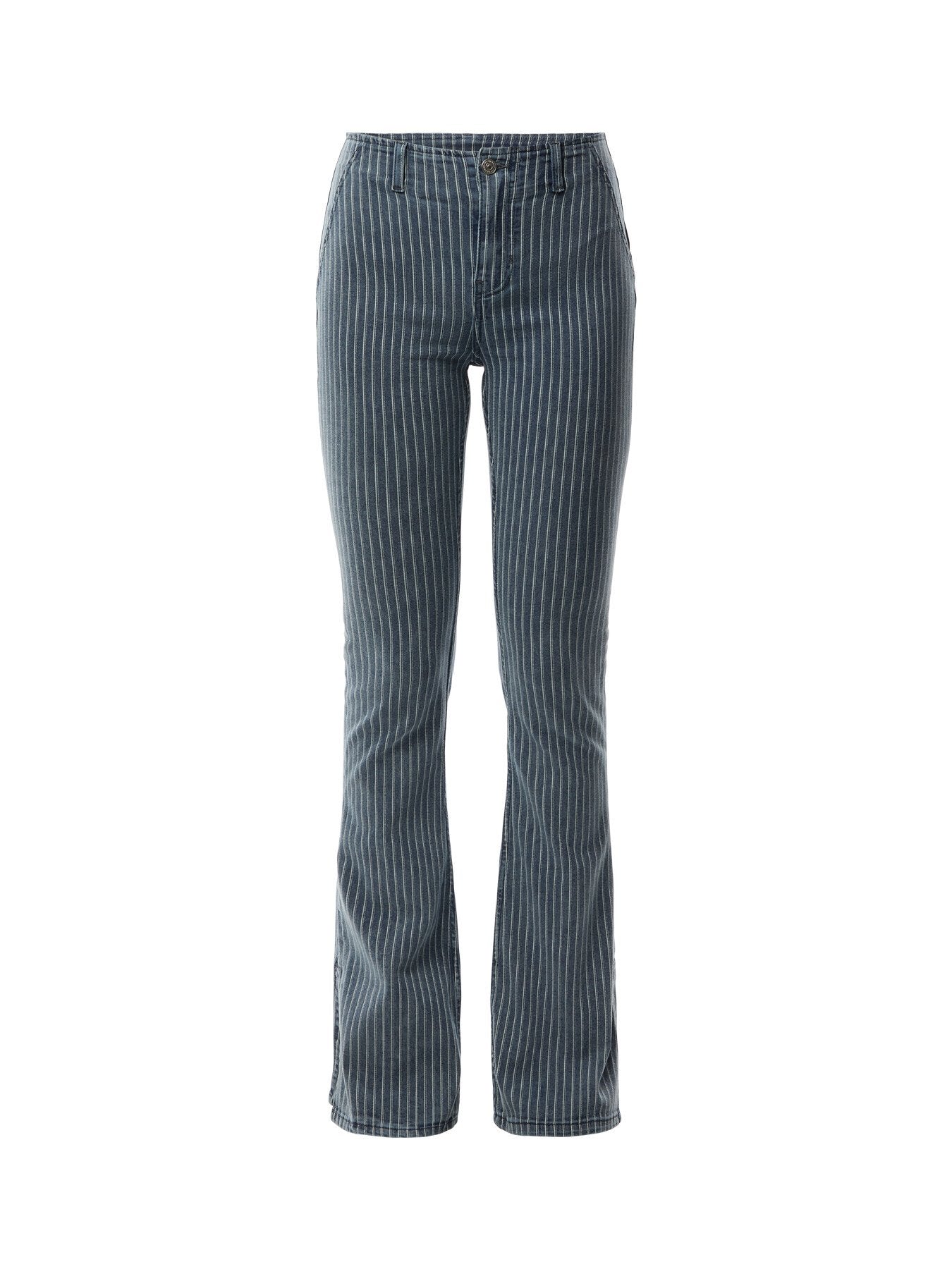 We The Free Level Up Stripe Slim Flare Jeans