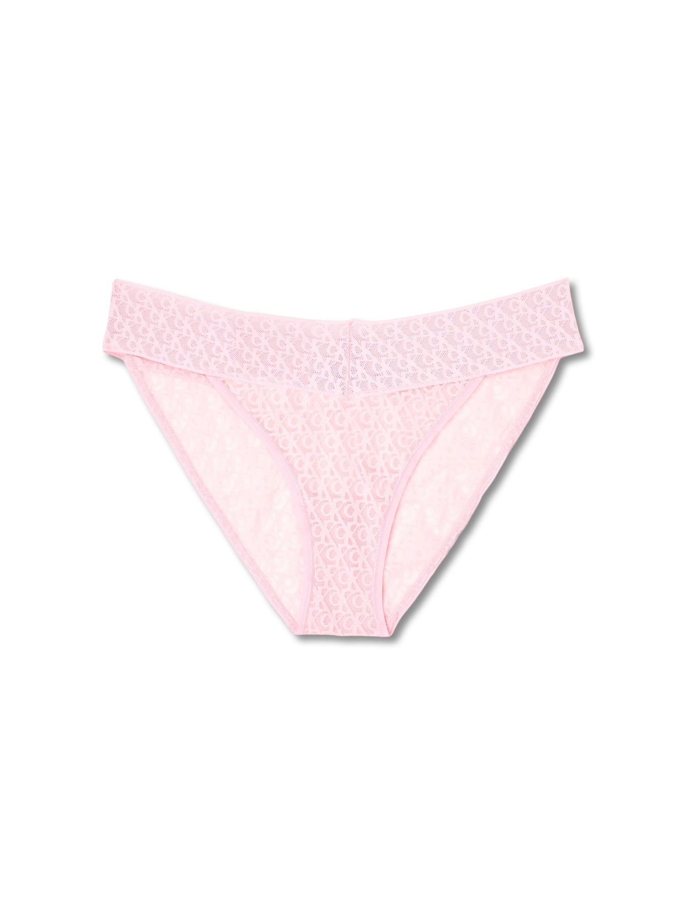Logo Lace Trim Low Rise Bikini