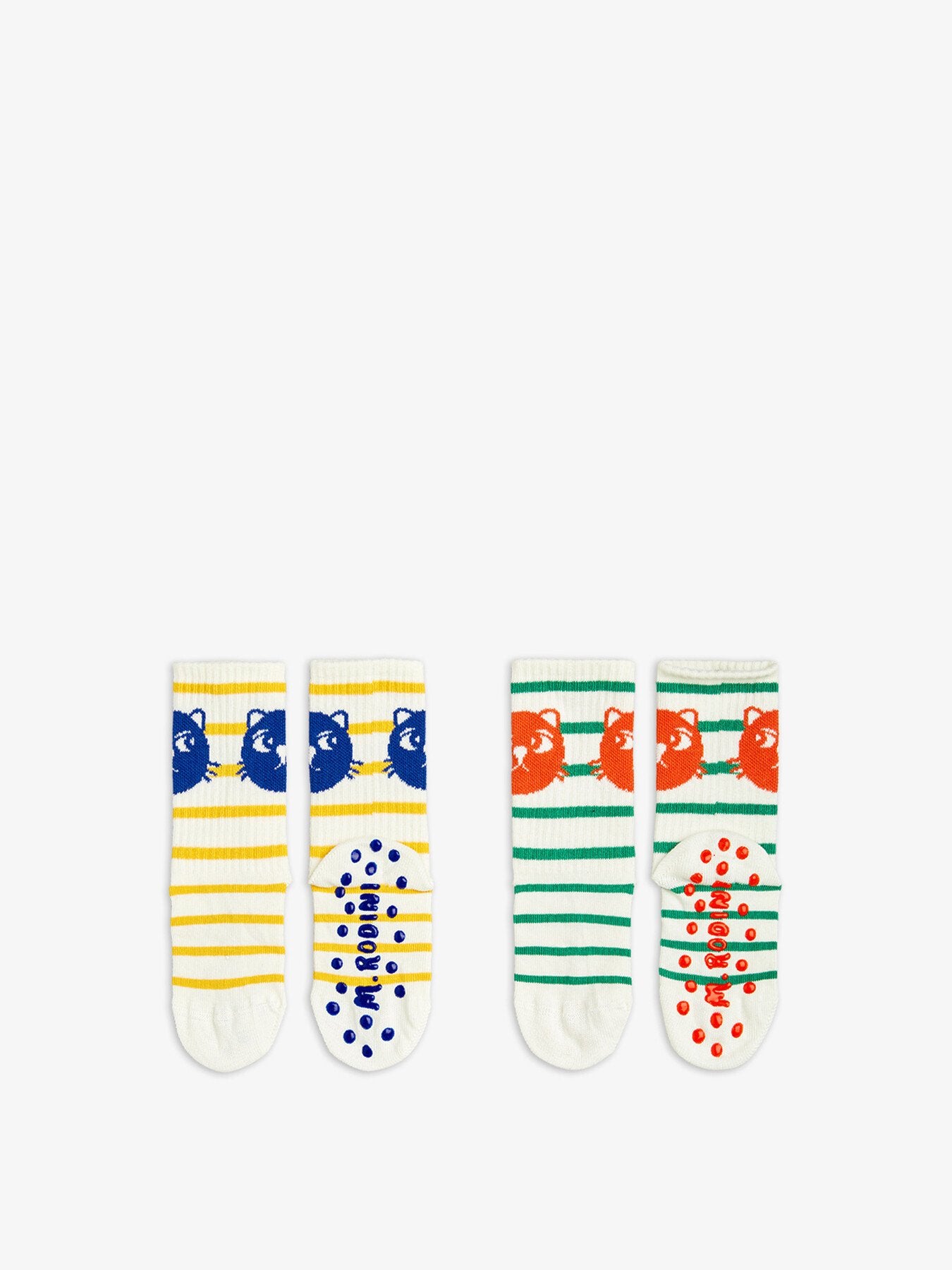 Cats Stripe 2-Pack Anti-Slip Socks