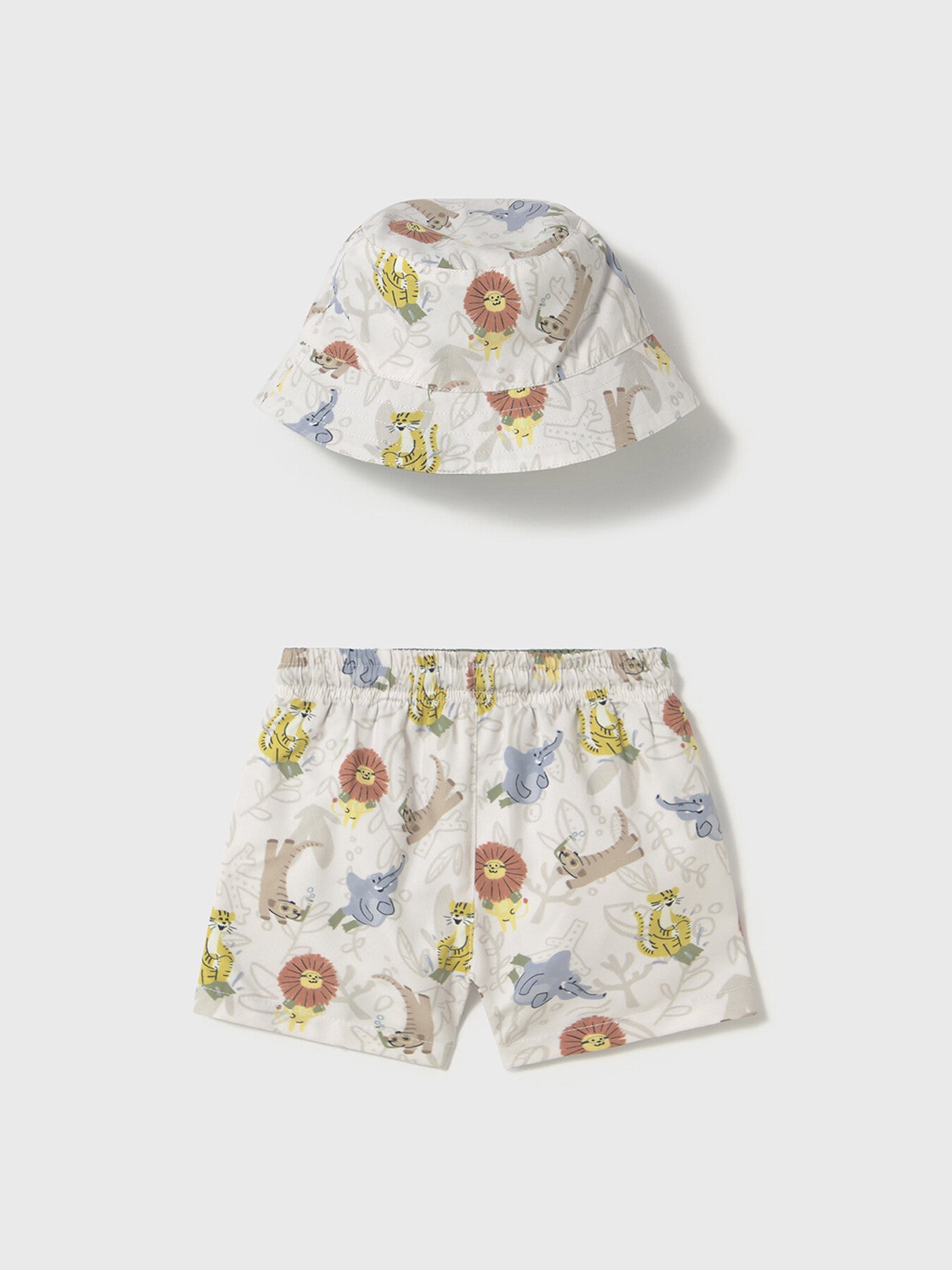 Baby Reversible Swimming Shorts & Sun Hat with Sun Protection