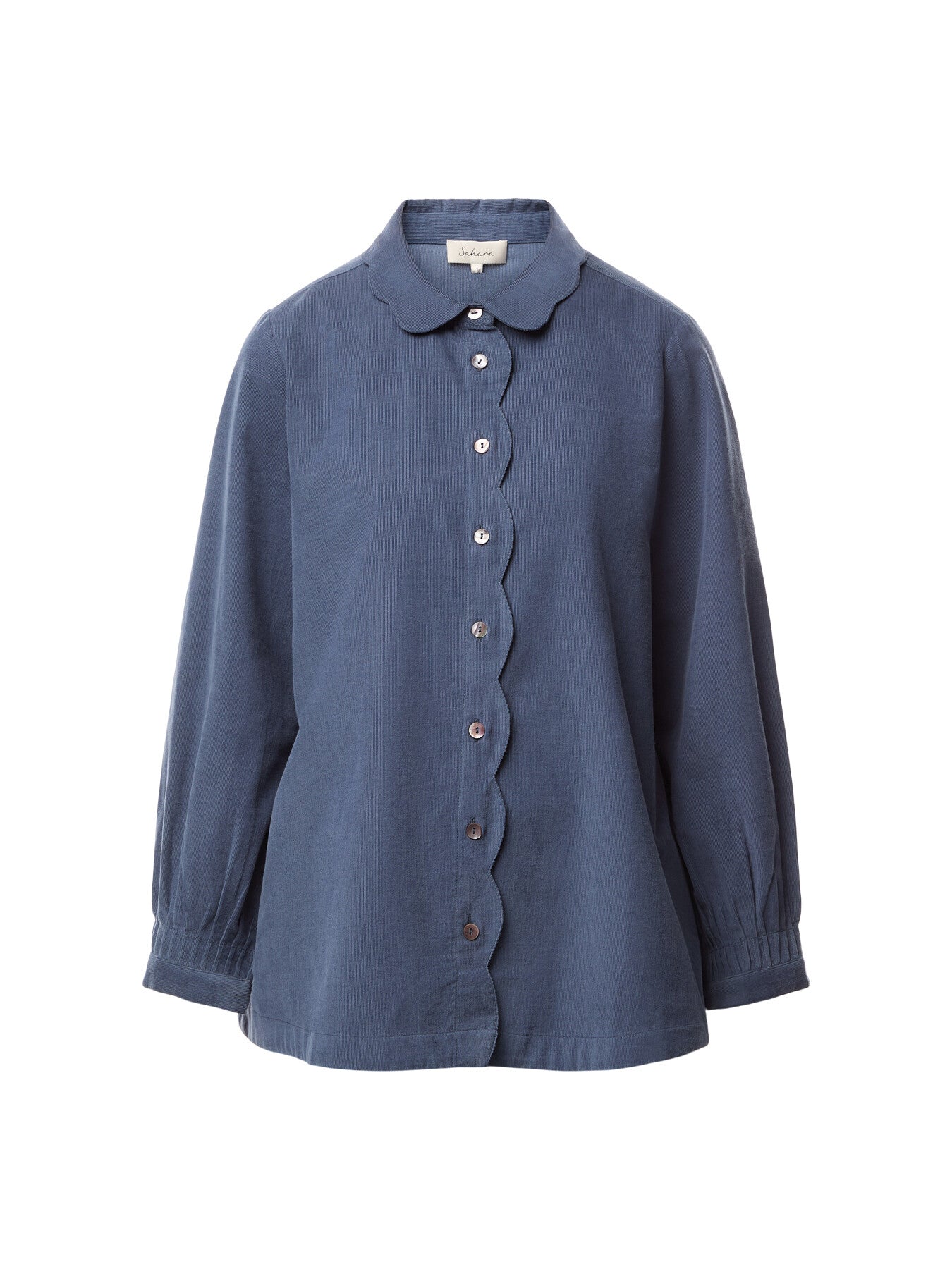 Pin Cord Scallop Shirt