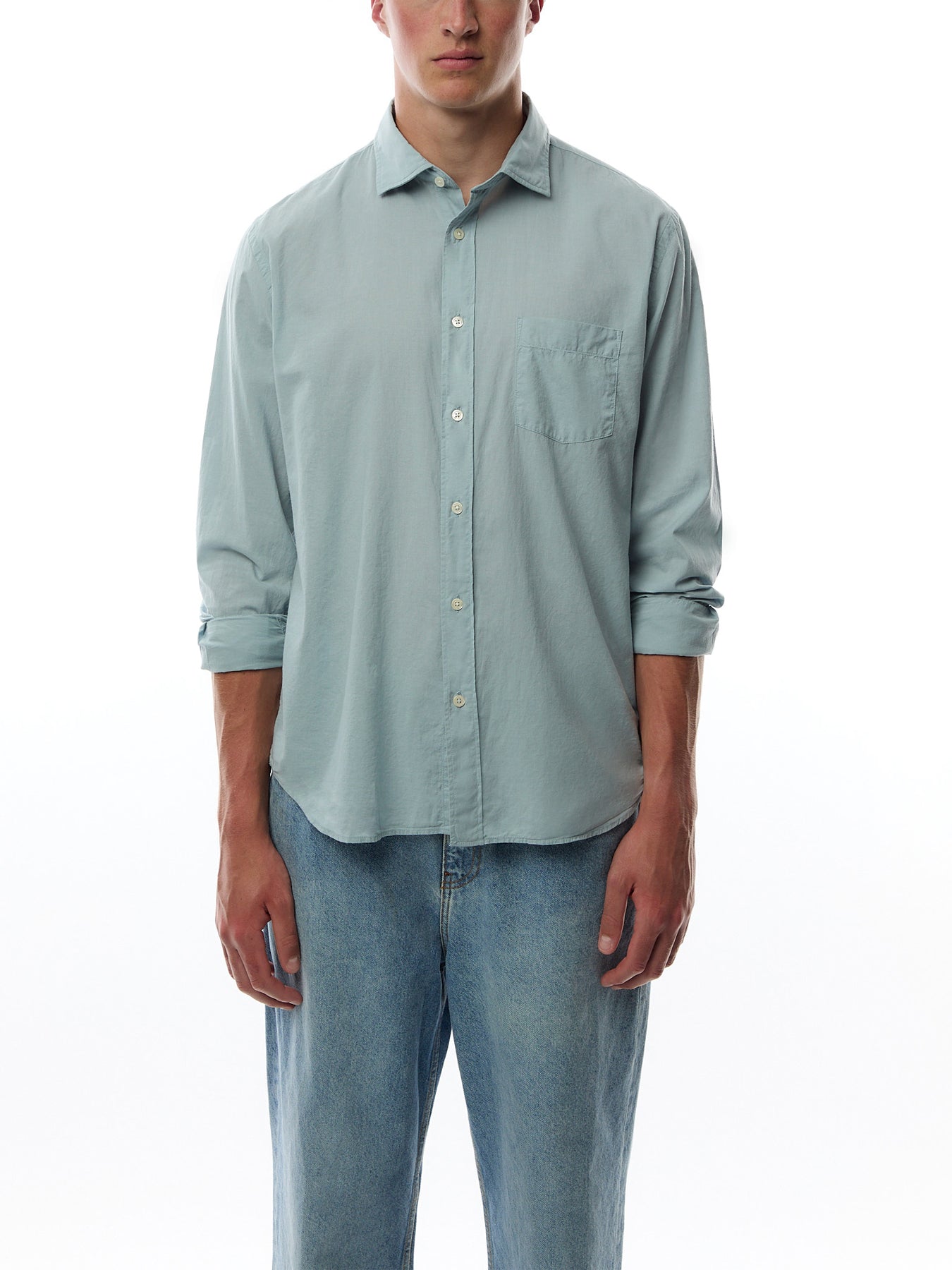 Summer Voile Paul Pat Men Woven Shirt
