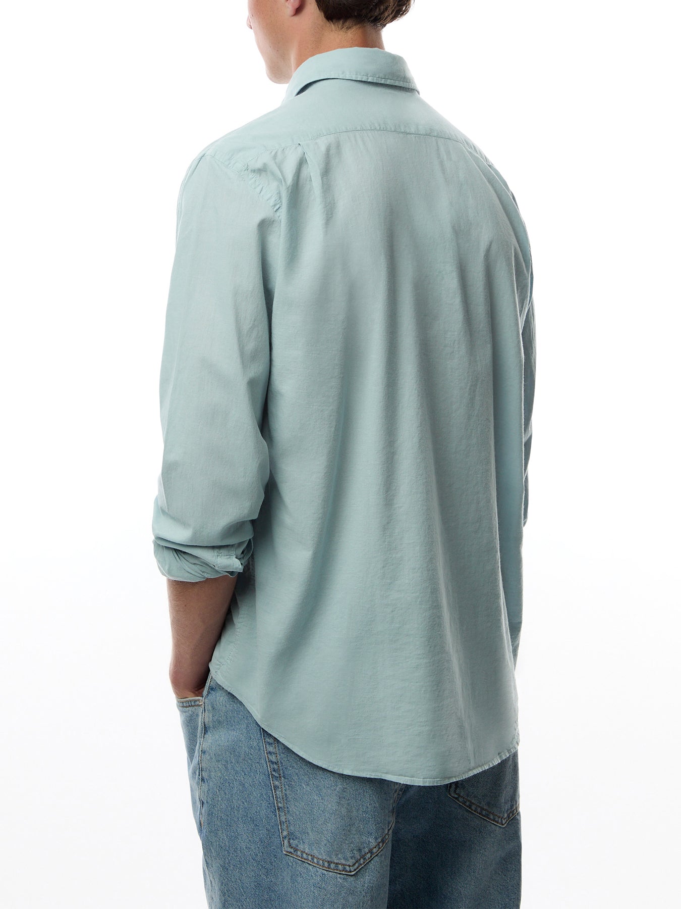 Summer Voile Paul Pat Men Woven Shirt