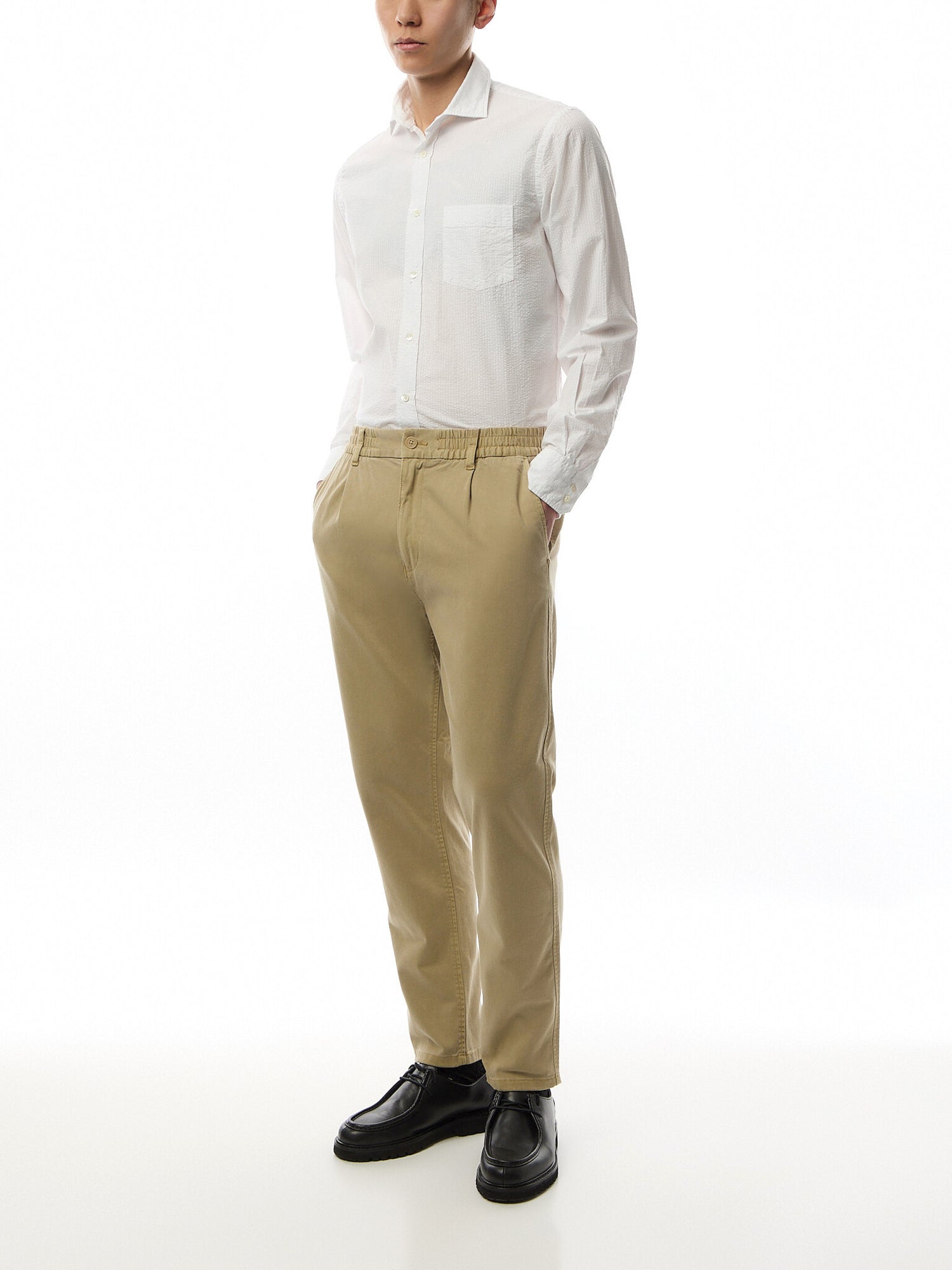 Light Seersucker Paul Men Woven Shirt