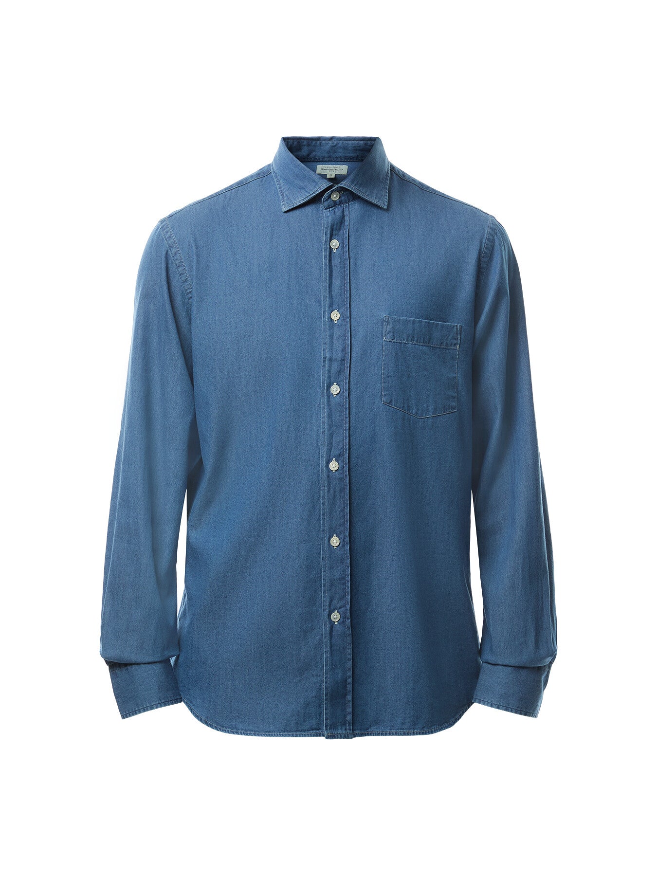 Indigo Light Denim Paul Pat Men Woven Shirt