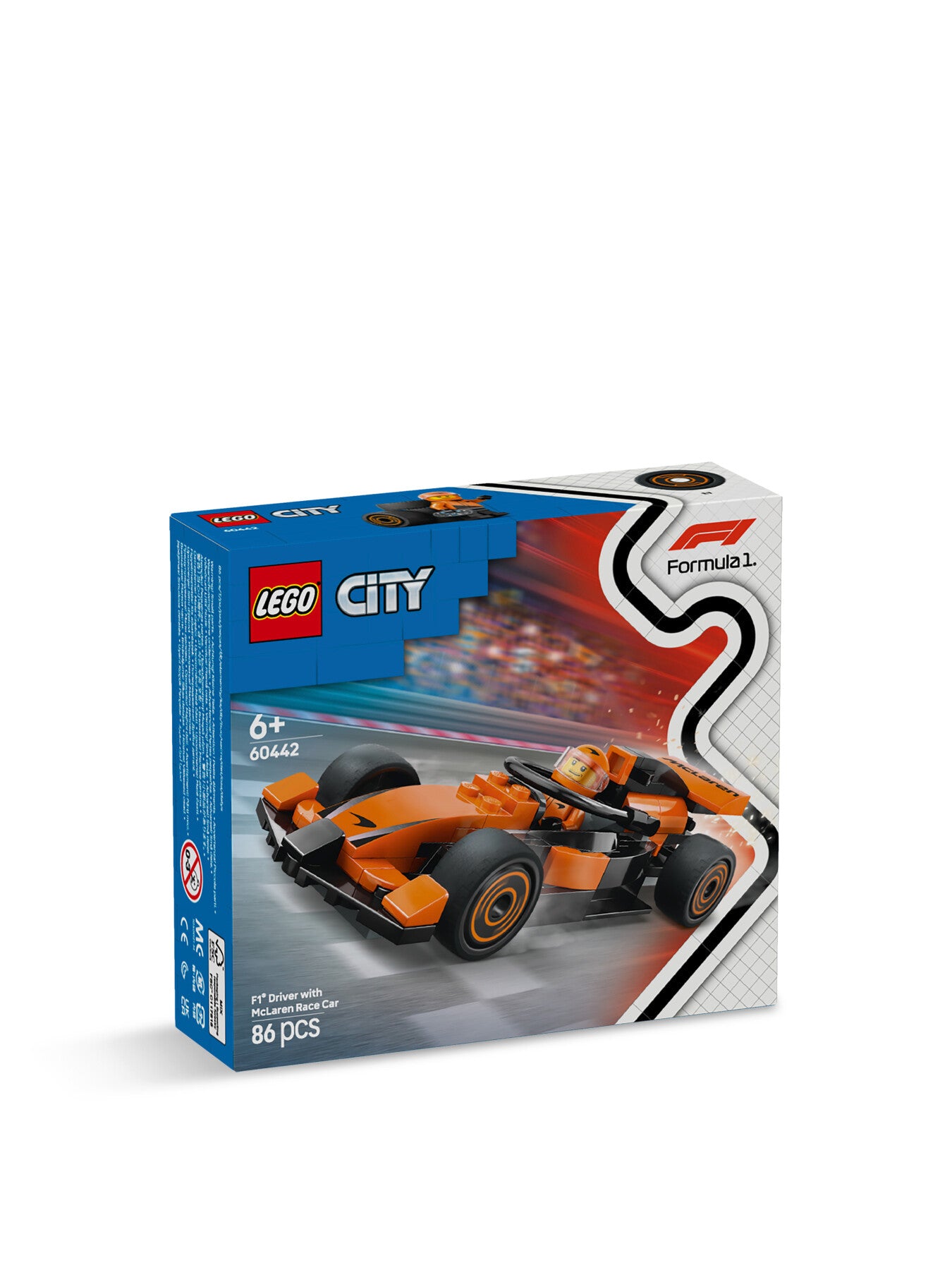 City F1 Driver with McLaren Race Car 60442