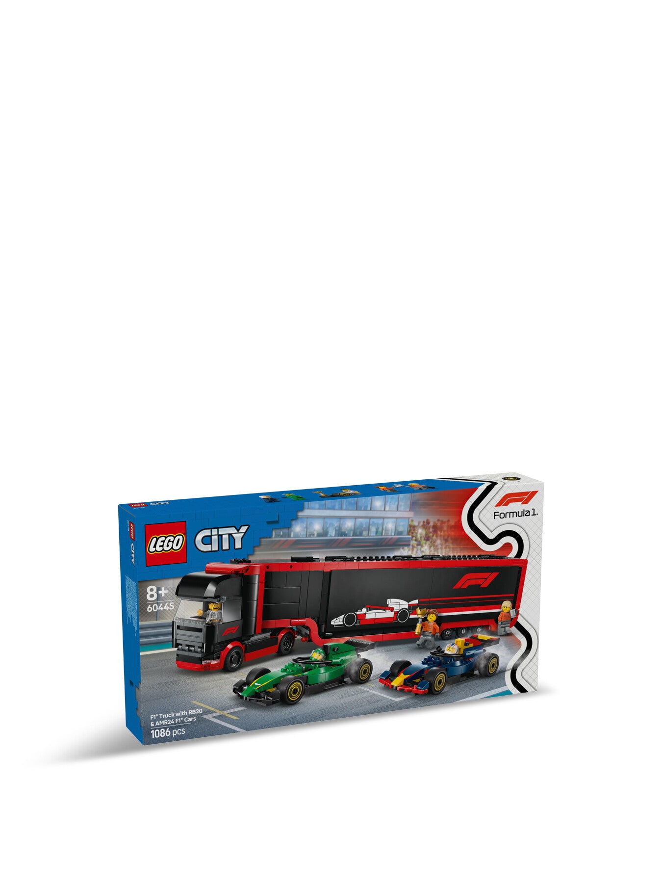 City F1 Truck with RB20 AMR24 F1 Cars 60445