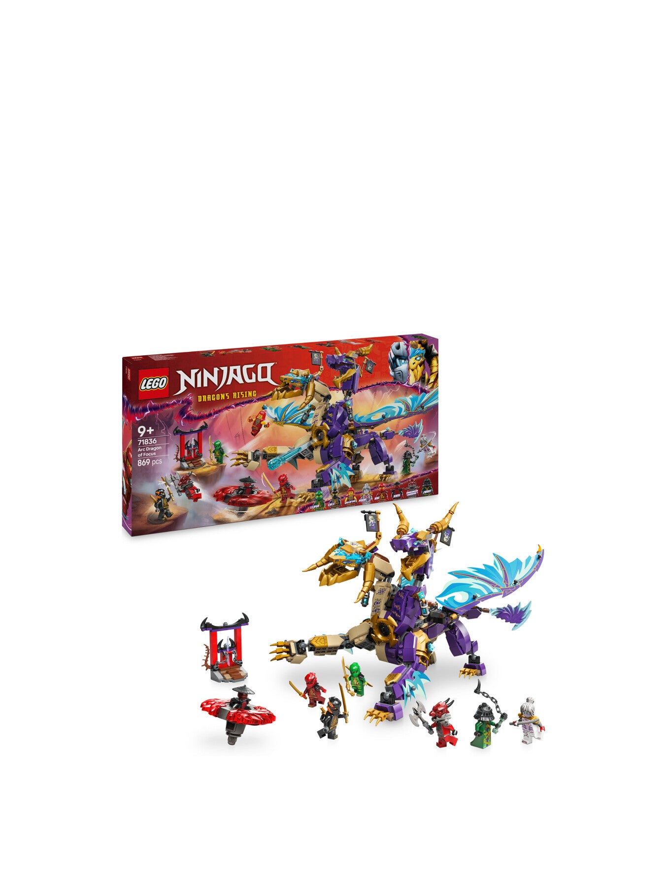 NINJAGO Arc Dragon of Focus Ninja Toy Set 71836