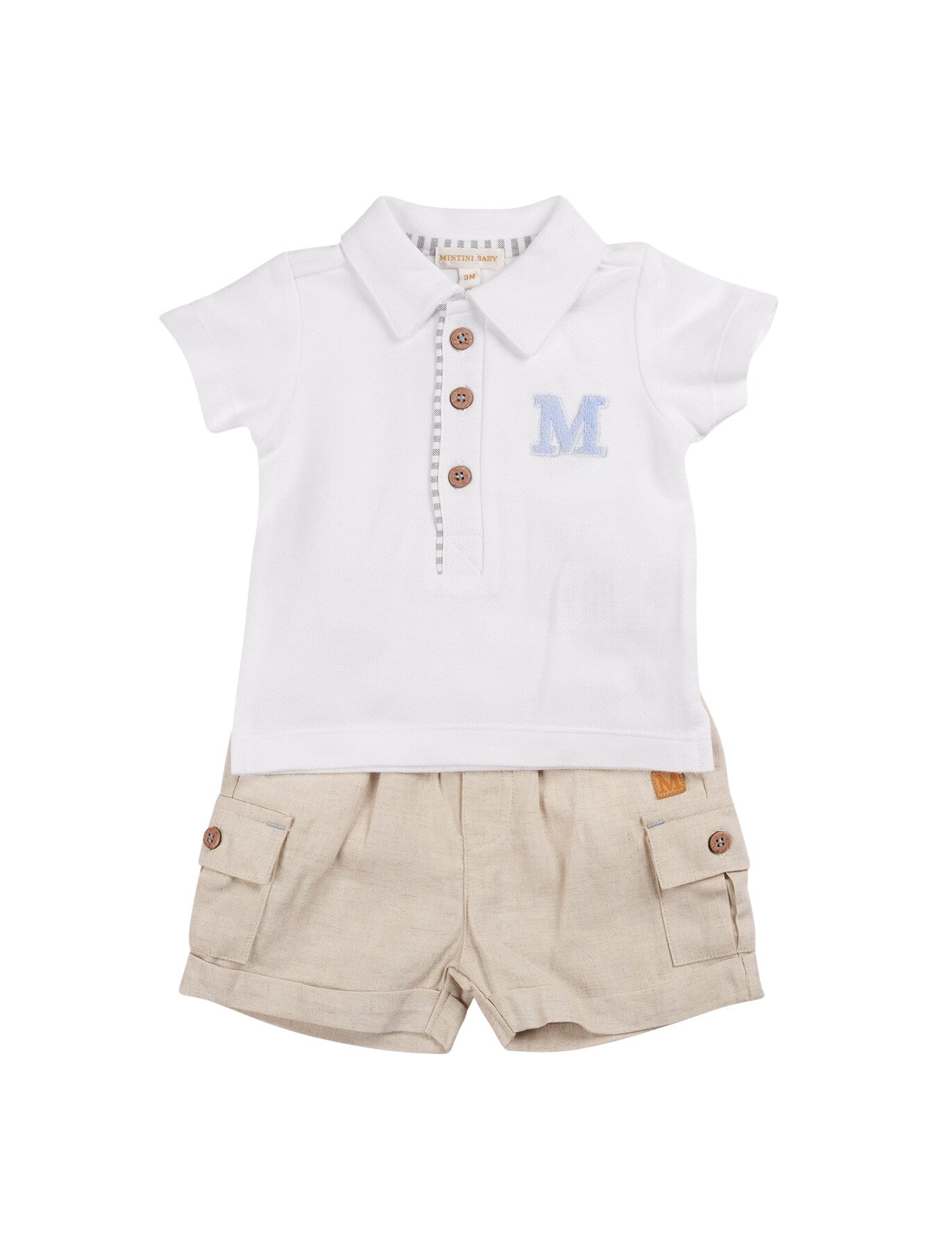 Sage Linen Cargo Polo Top & Short Set