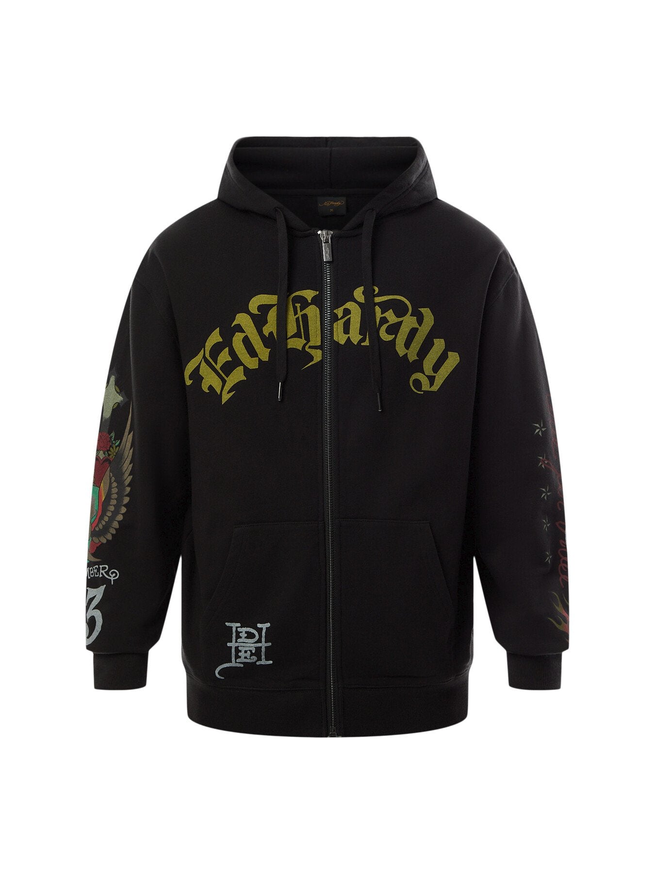Skull Out Of Hell Zip Thru Hoodie