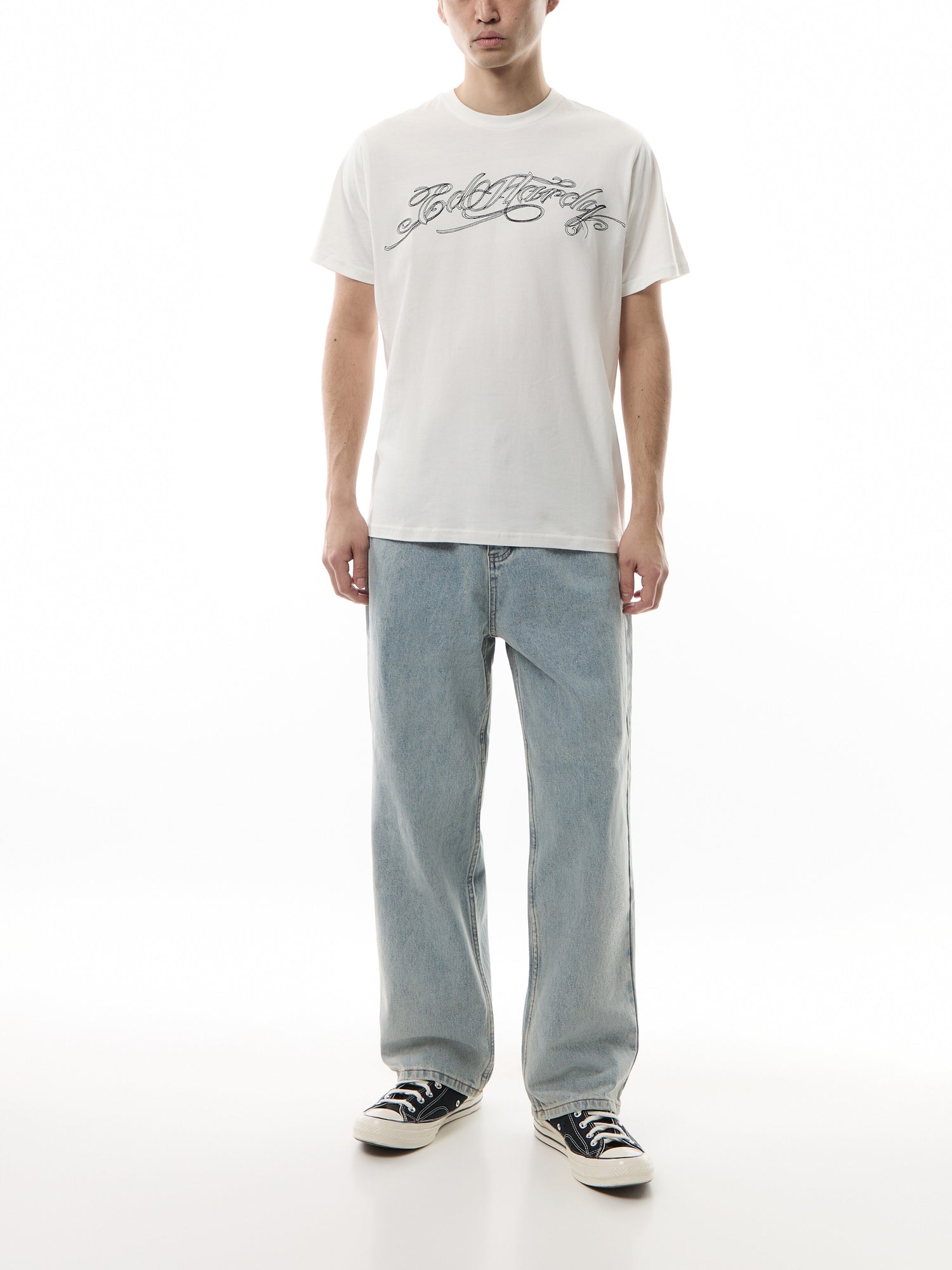 Black Widow Baggy Denim Trousers Jeans