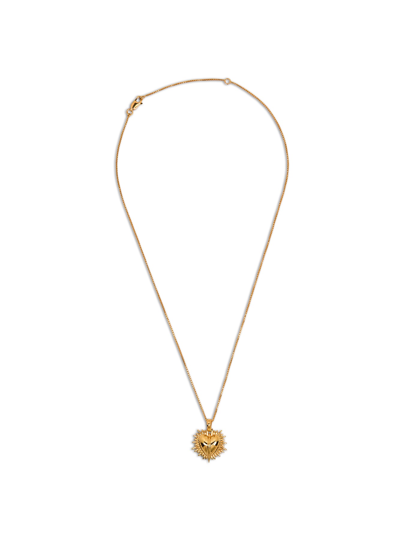 Electric Deco Heart Necklace