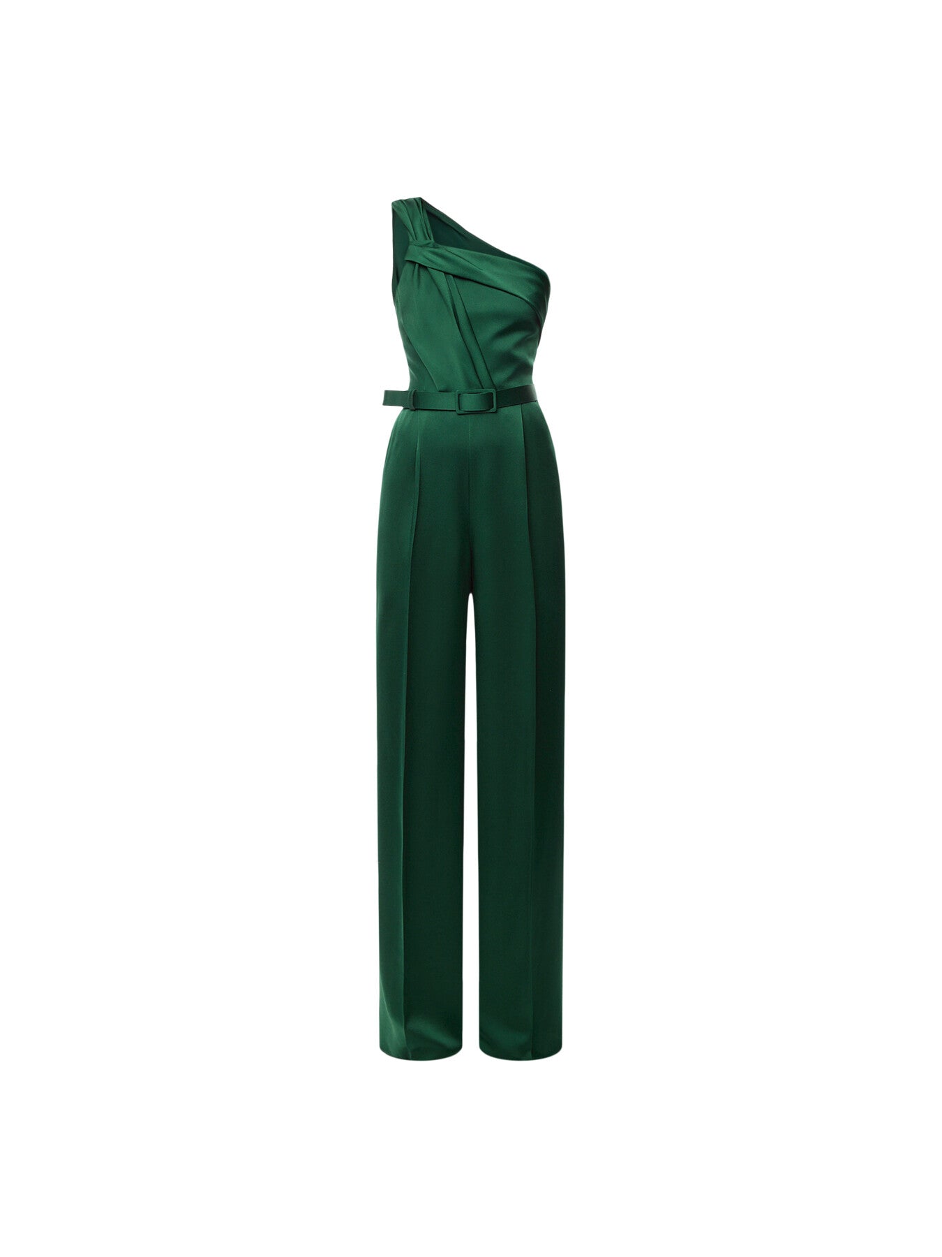 Gioire One Shoulder Jumpsuit Green