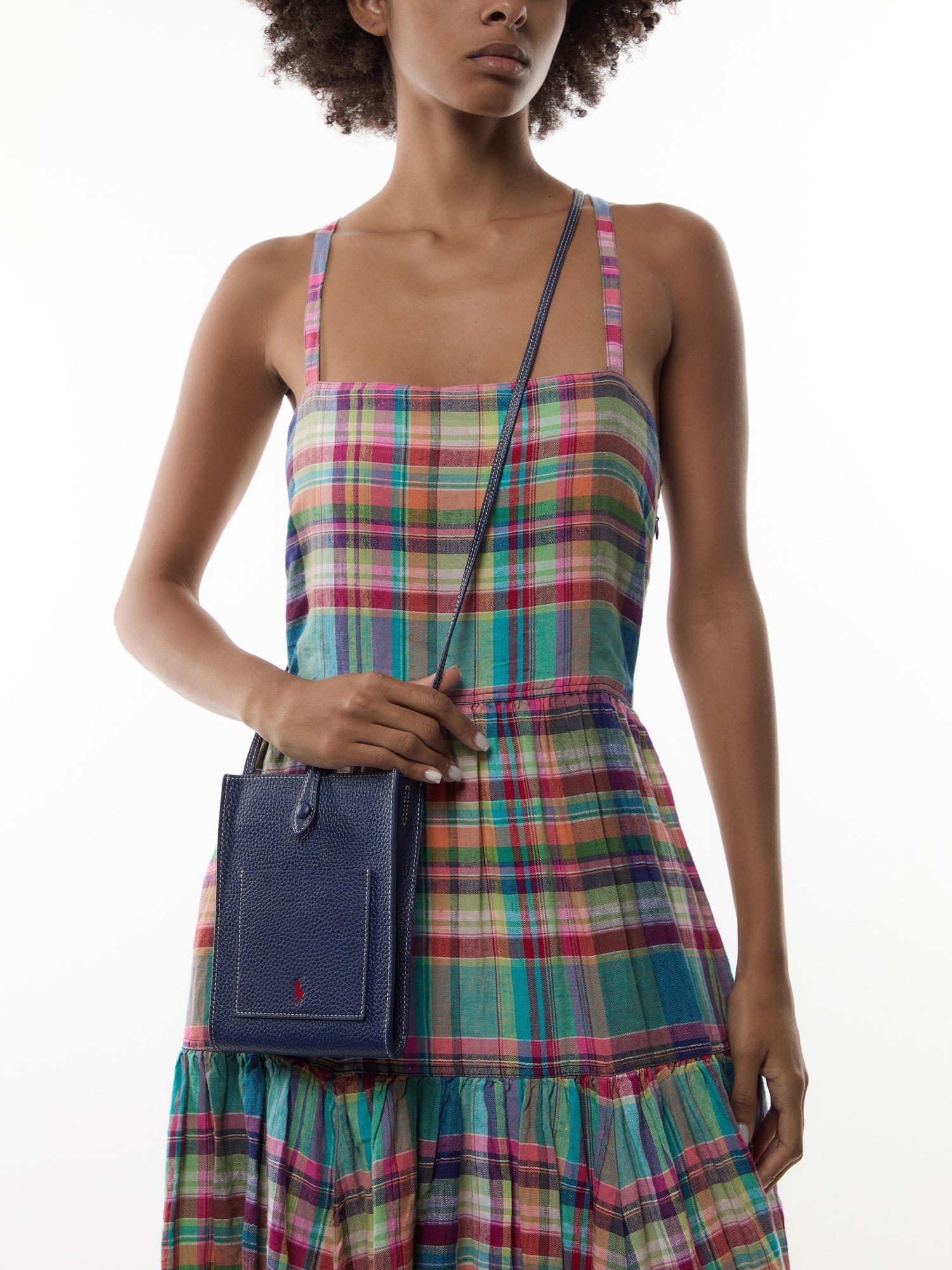 Shiny Drum Pebble Pocket Crossbody