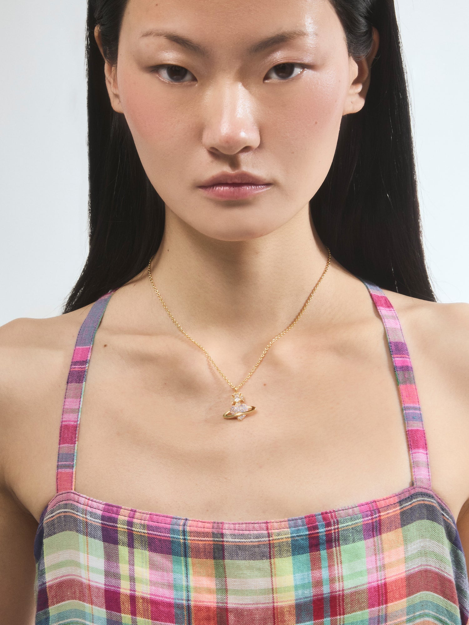 Agnatha Bas Relief Pendant Necklace