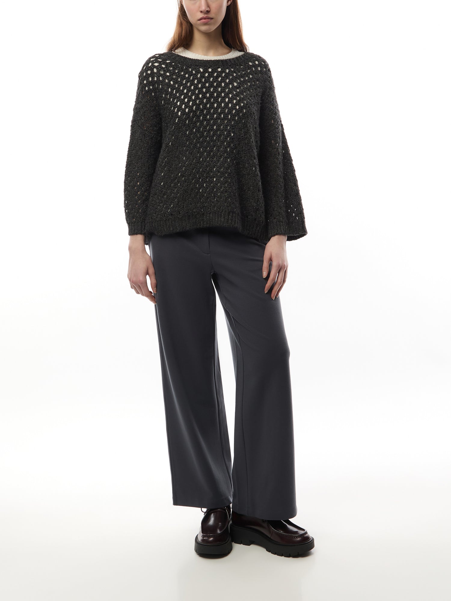 Washable Flex PonteWide Trouser Pant