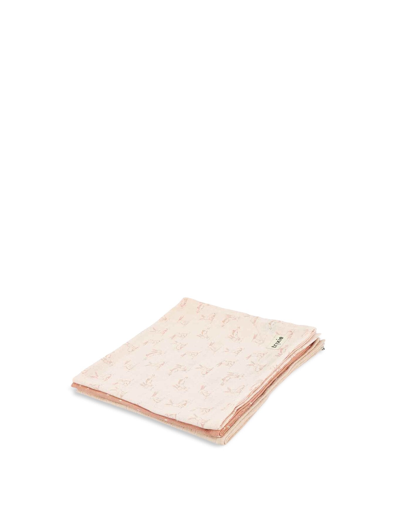 Muslin cloths 3 pack mix Rosy Rabbit