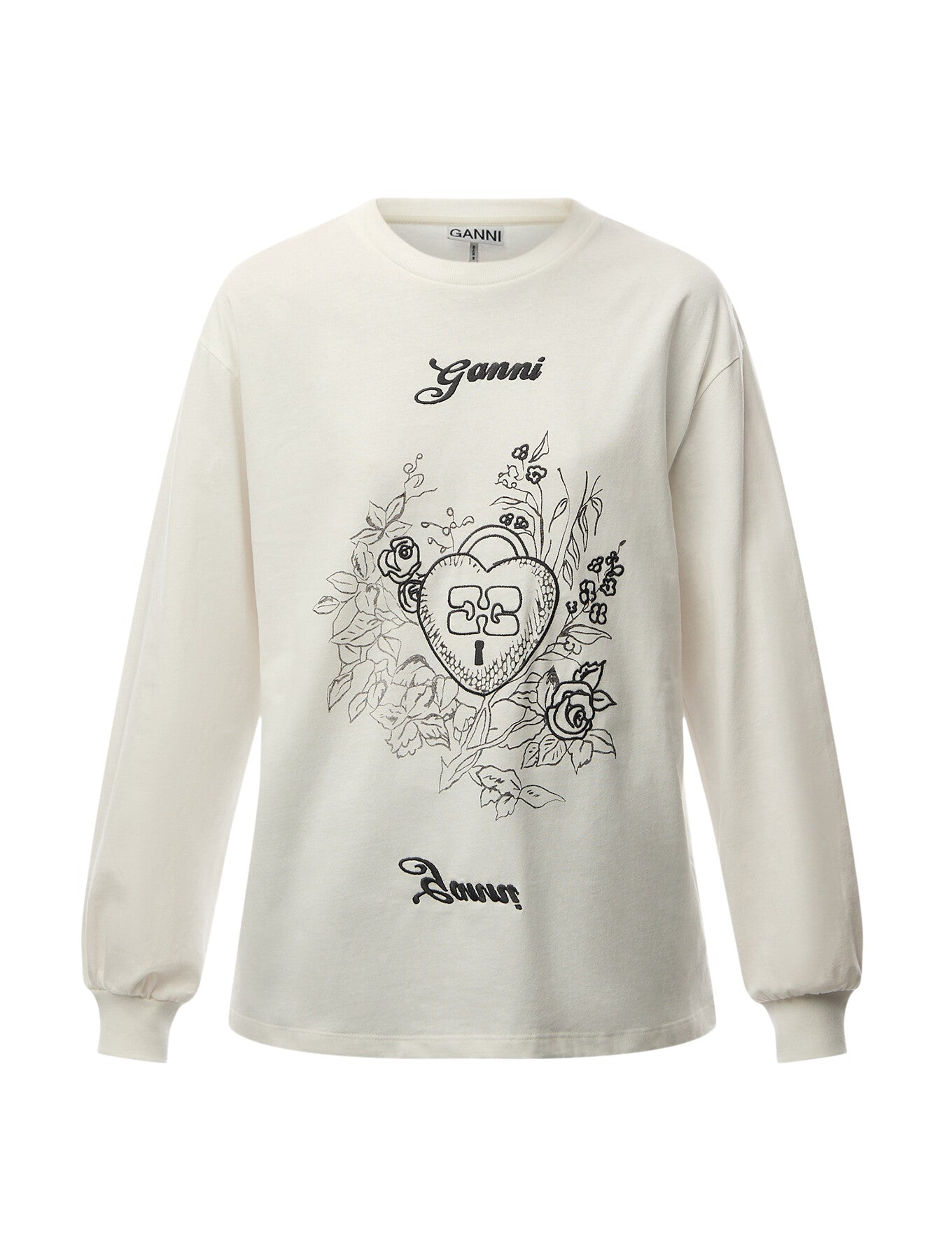 Re-Cut Heavy Jersey Charm Long Sleeve T-Shirt