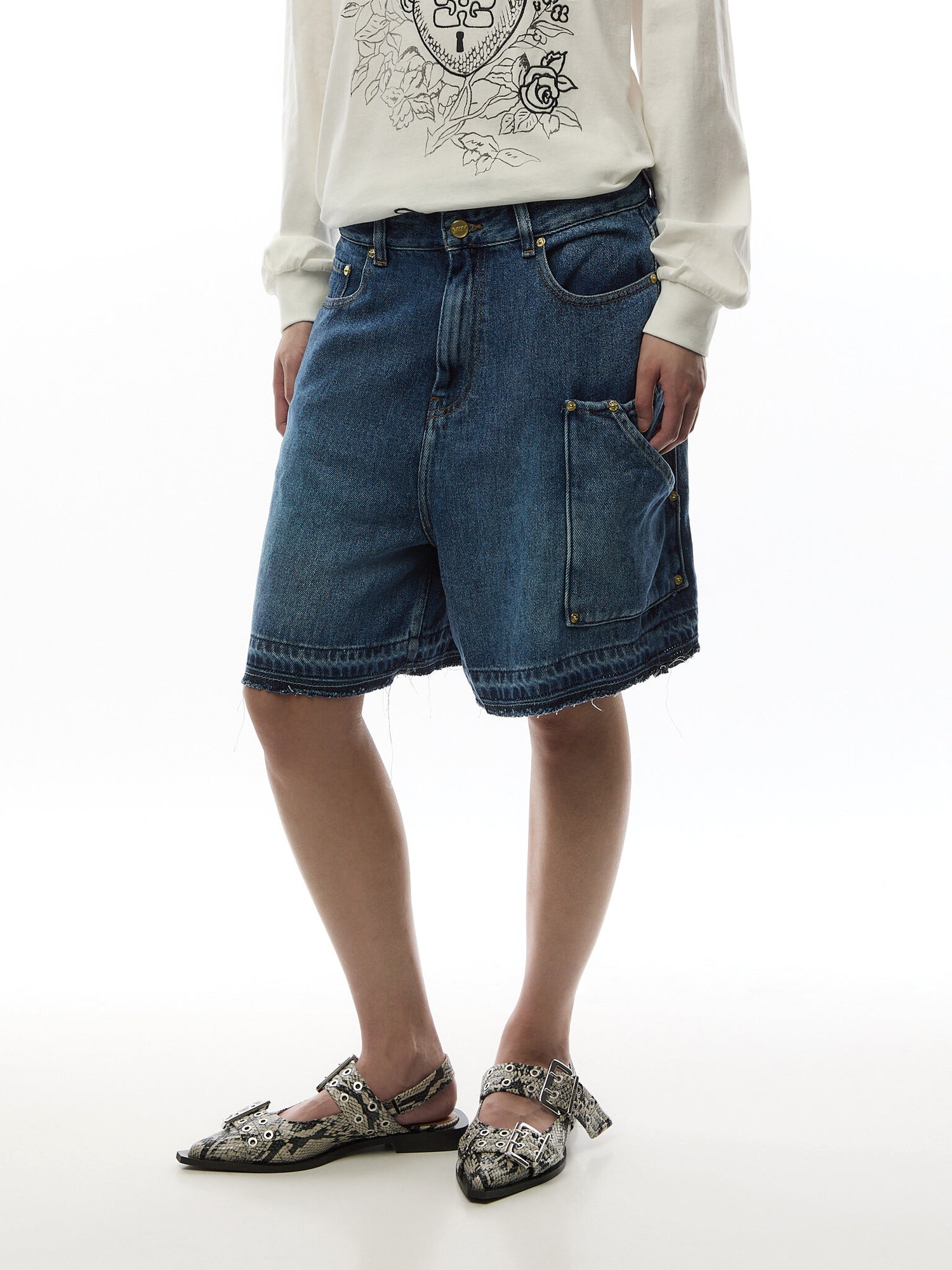 Light Denim Shorts