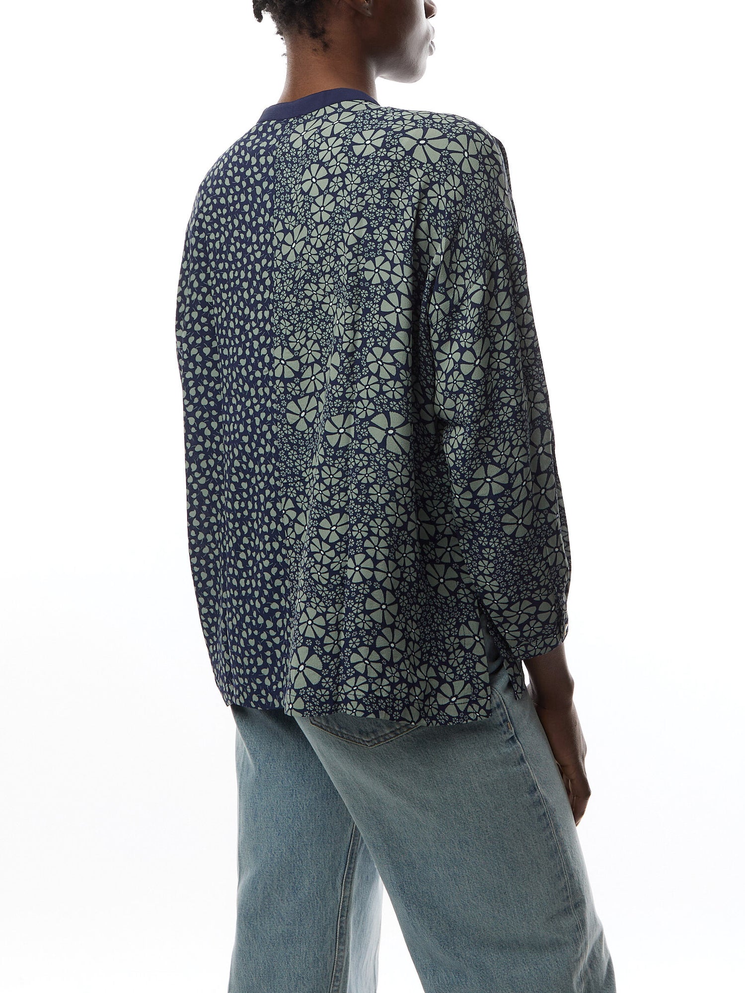 Ditsy Floral Mix Print Boxy Shirt