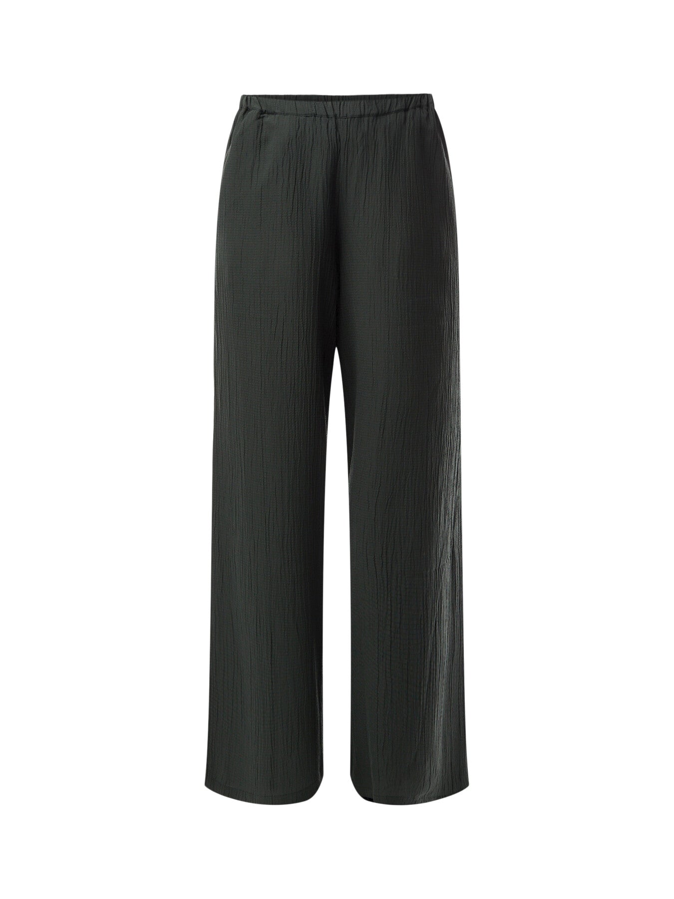 Crinkle Soft Viscose Wide Trouser