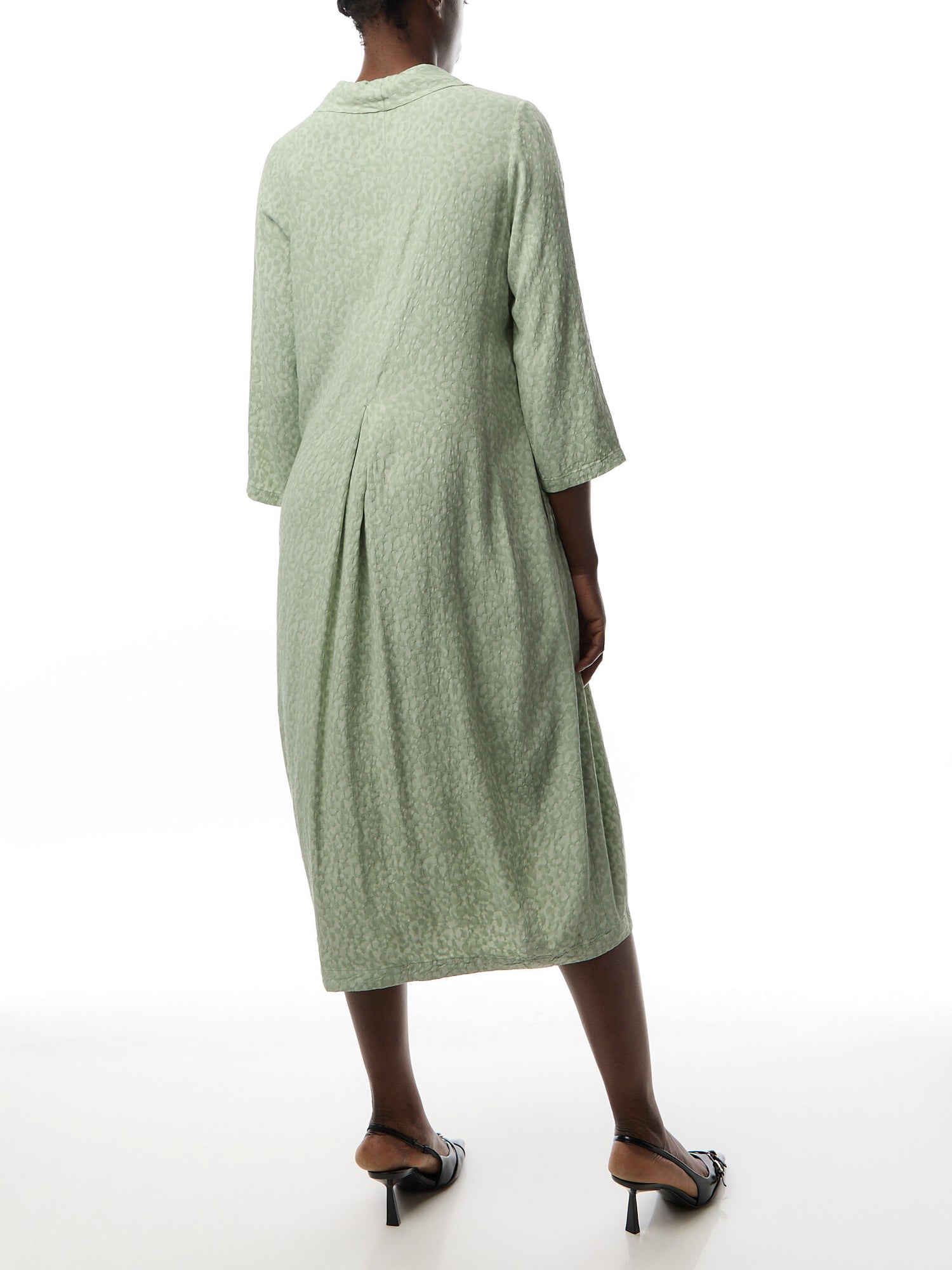 Abstract Textured Jacquard Dress