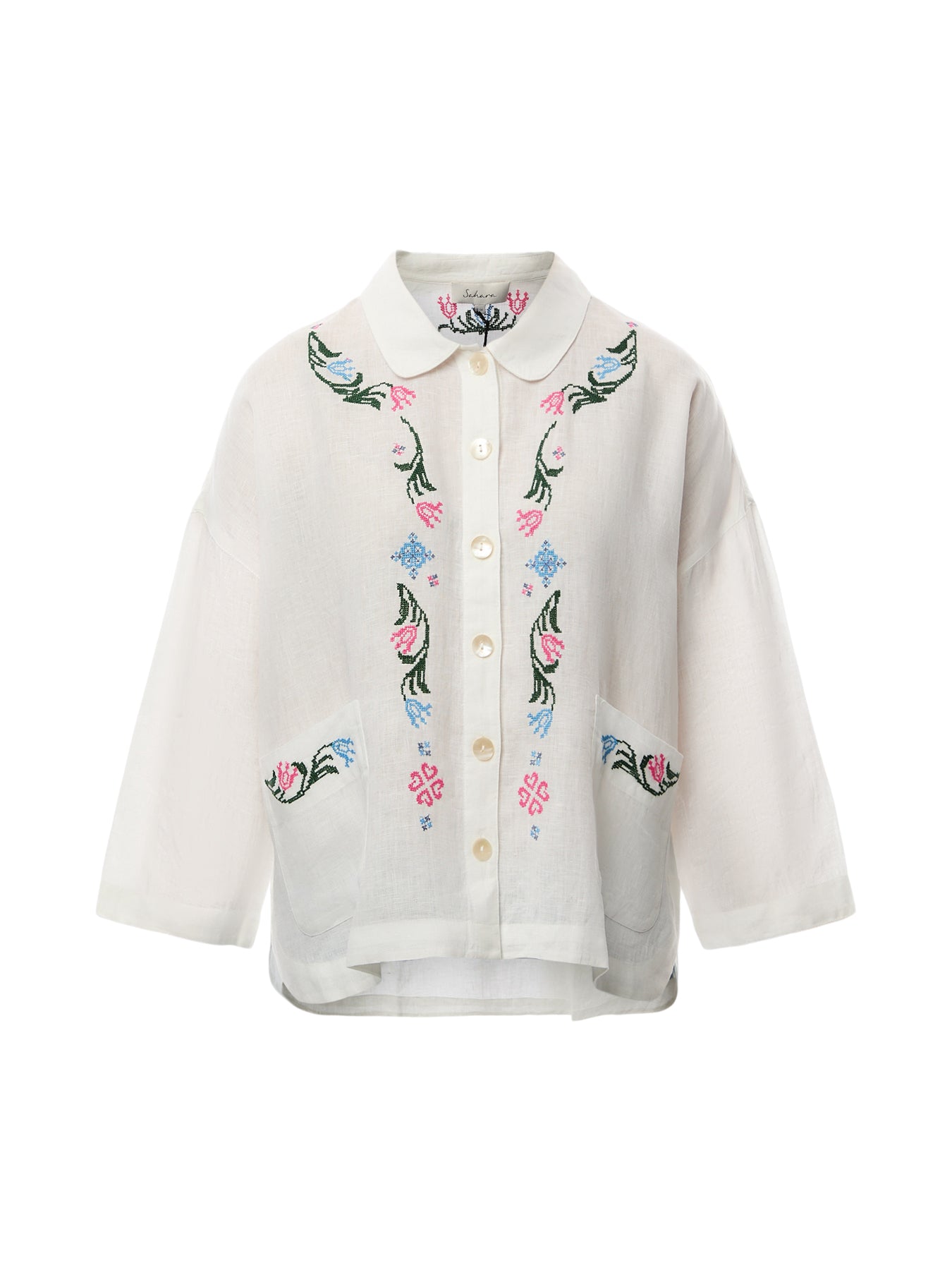 Cross Stitch Allover Embroidery Shirt