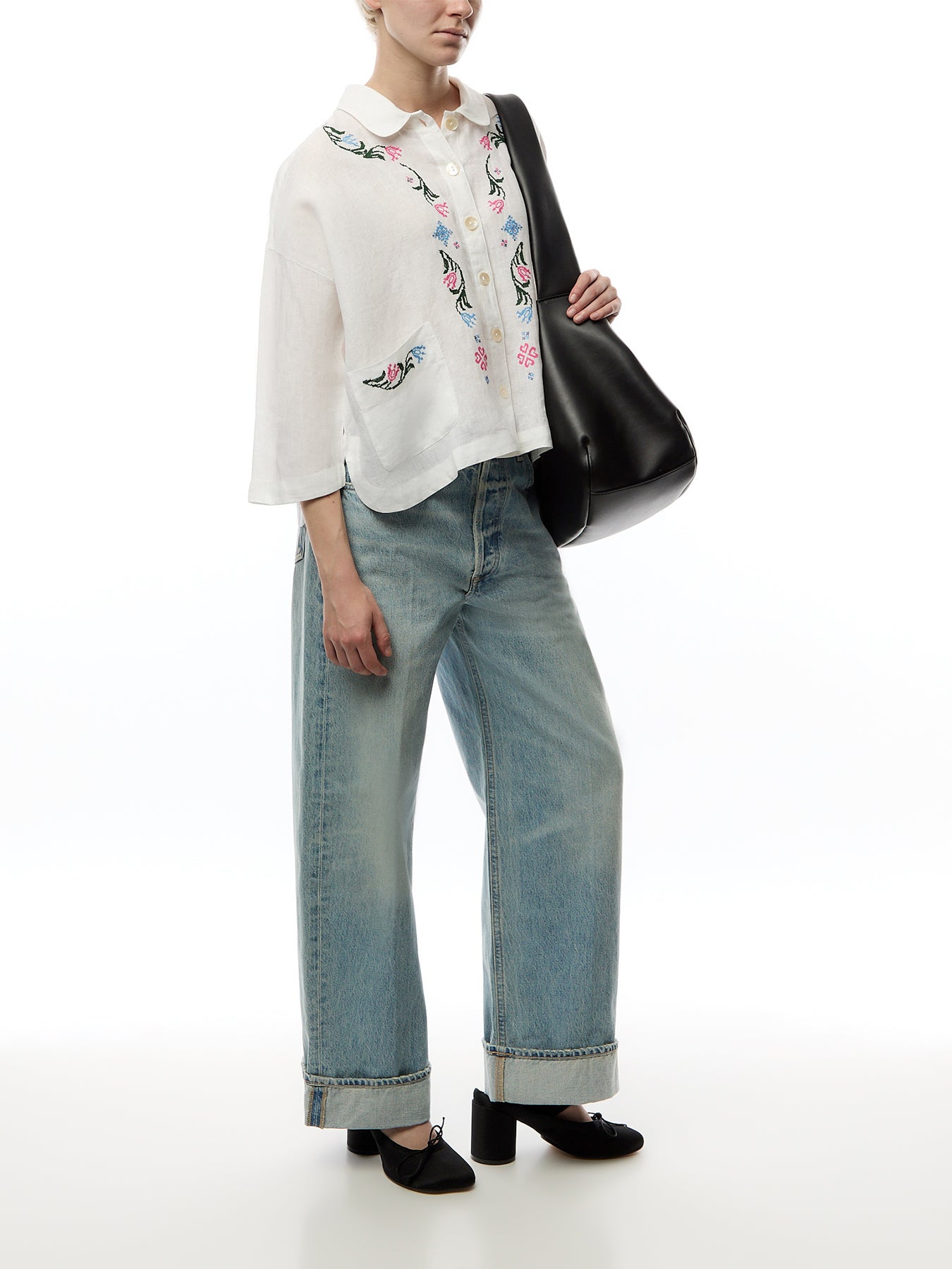 Cross Stitch Allover Embroidery Shirt