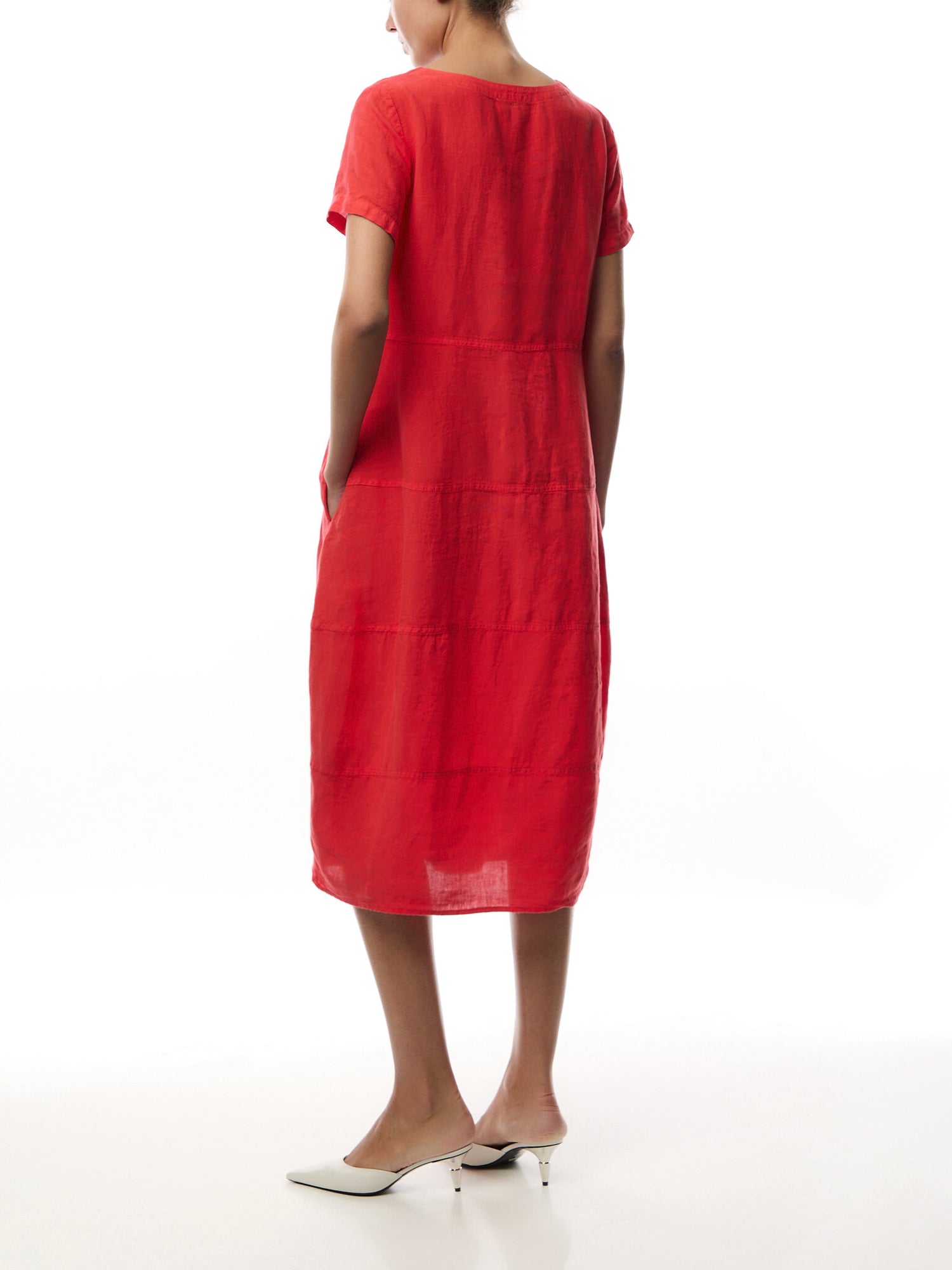 Organza Linen Panelled Bubble Dress