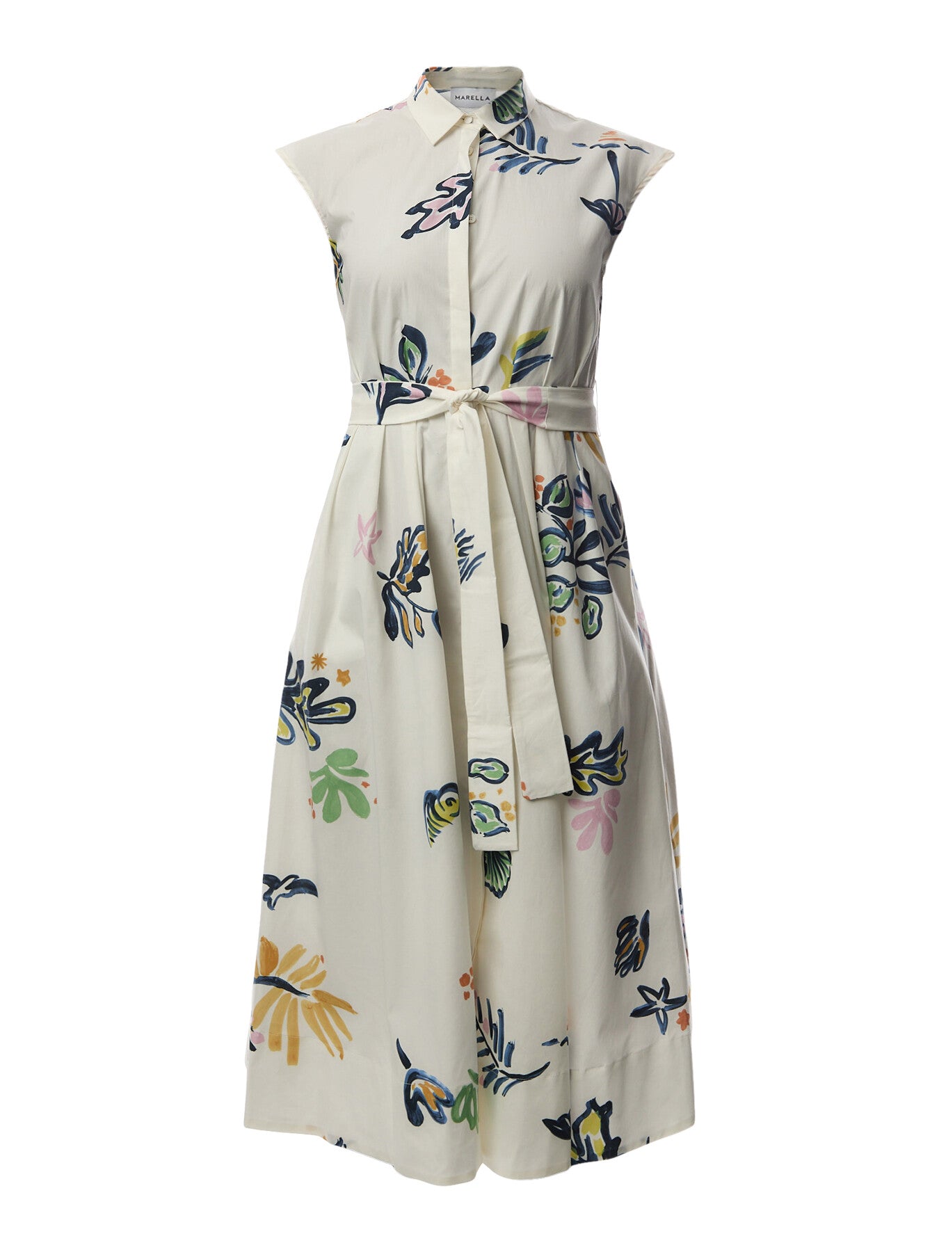 PIER POPLIN SLEEVELESS MIDI DRESS PRINT