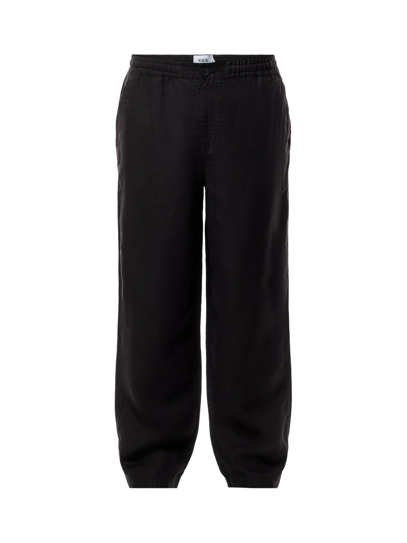 Glencoe Black Slub Weave Trousers