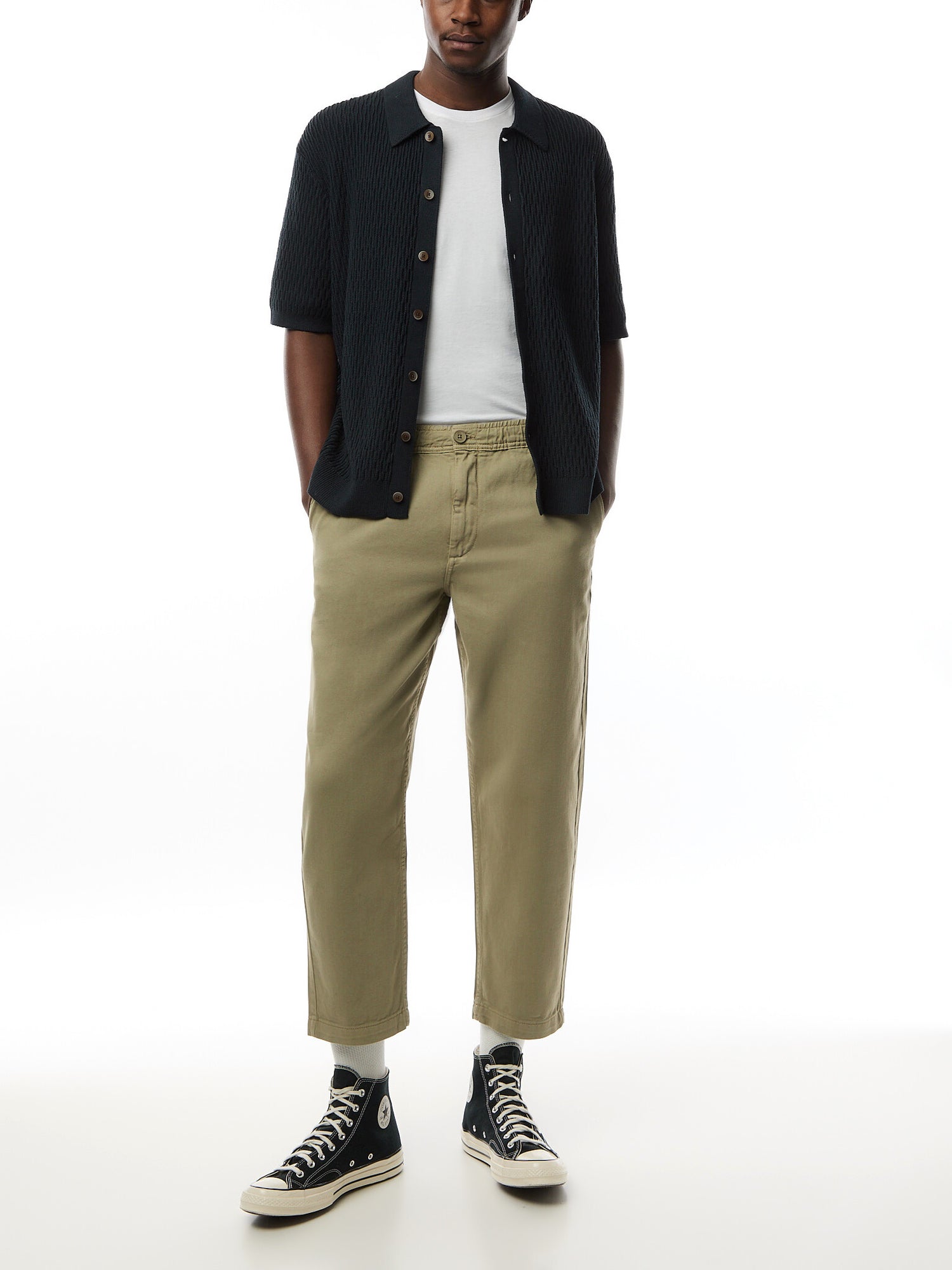 Kurt Trouser Organic Cttn Twill Light Khaki