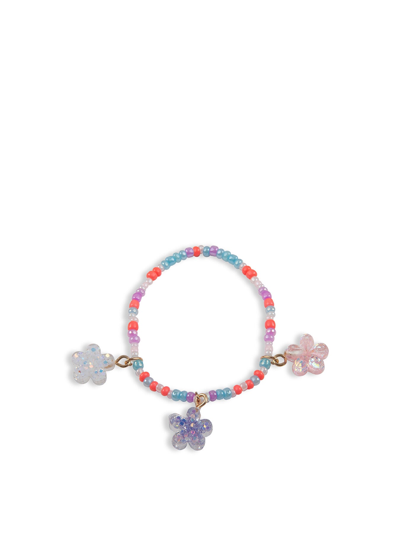 Boutique Shimmer Flower Bracelet
