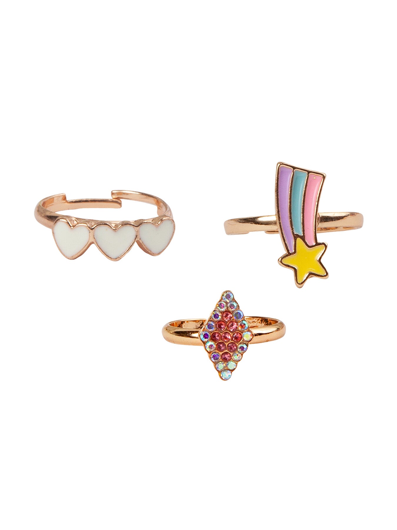Boutique Heart Star Rings
