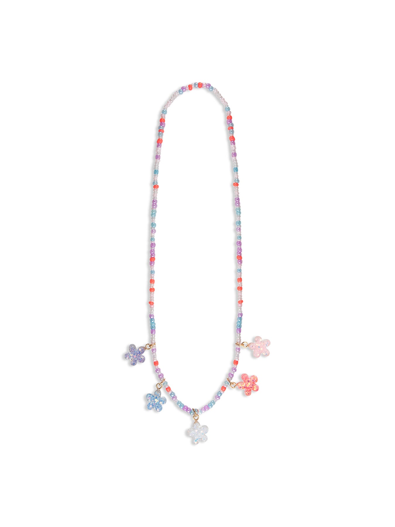 Boutique Shimmer Flower Necklace