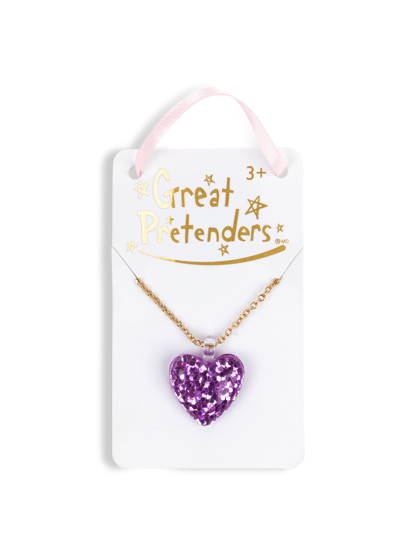 Boutique Glitter Heart Necklace assorted
