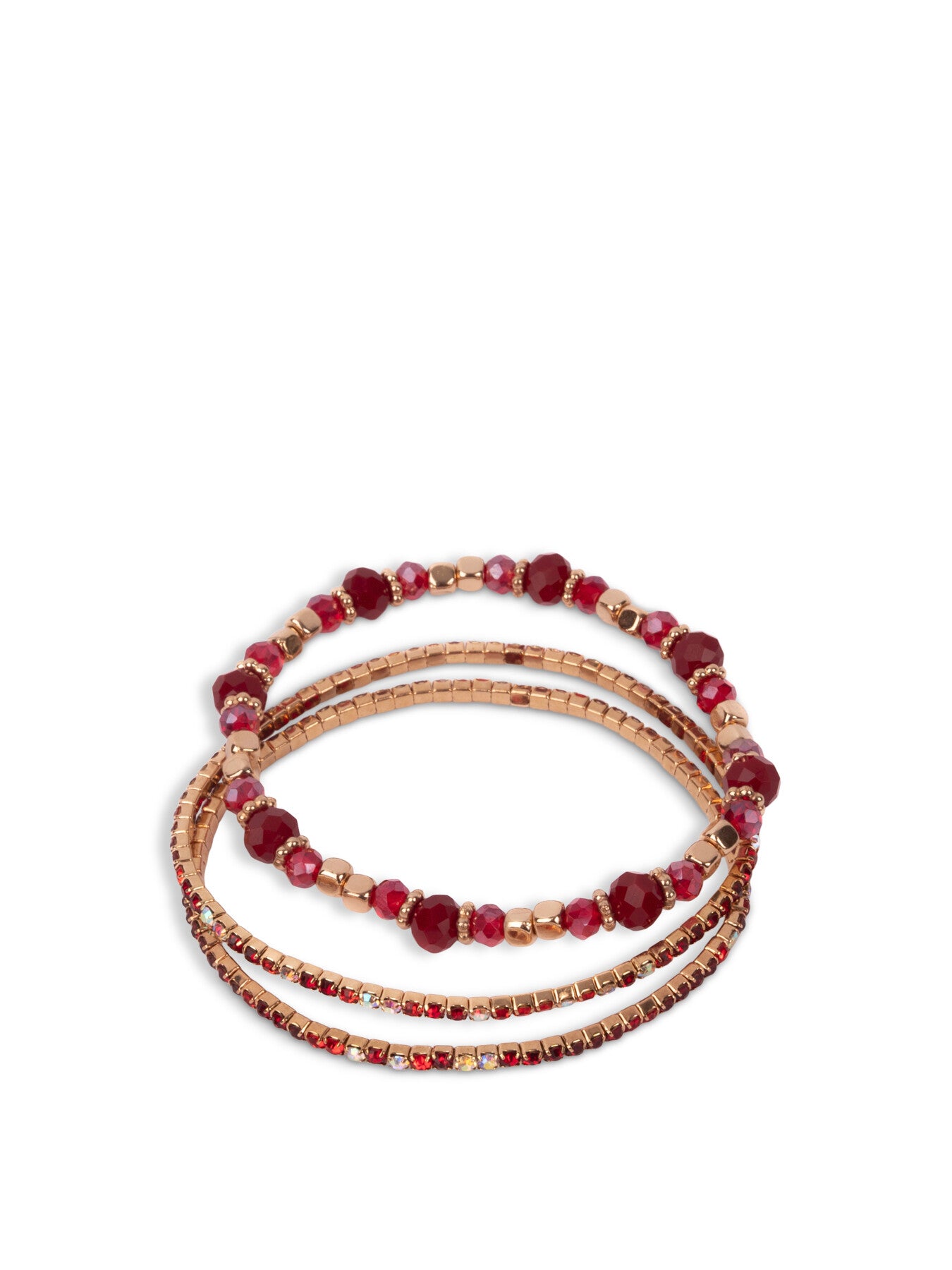 Boutique Ruby Red Bracelet Set