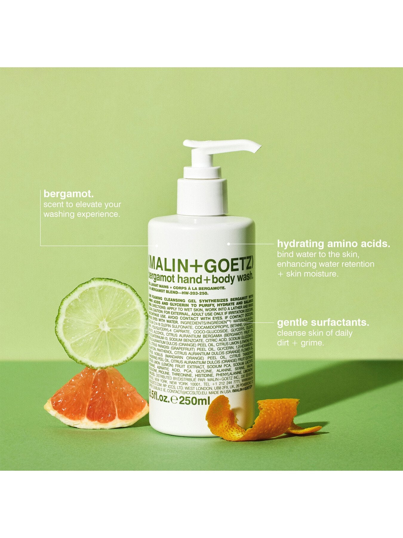Bergamot Hand and Body Wash 250ml