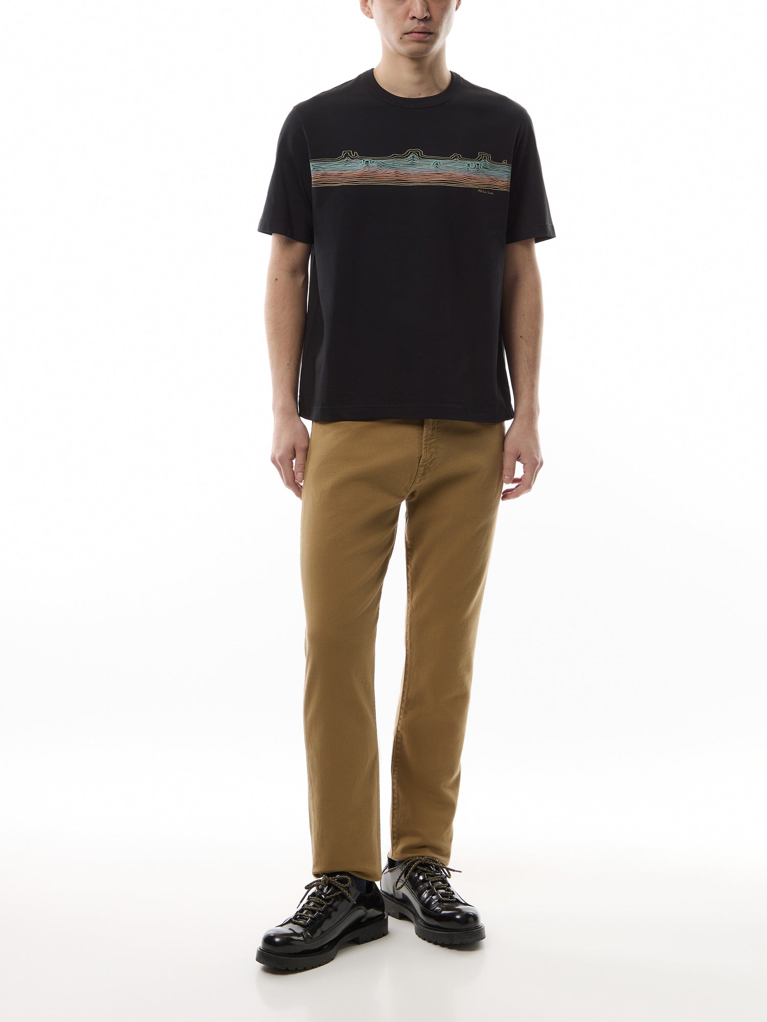 Desert Stripe' Print T-Shirt