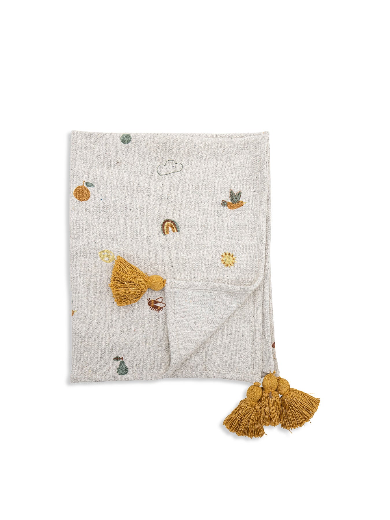 Agnes Throw, Nature, Recycled Cotton