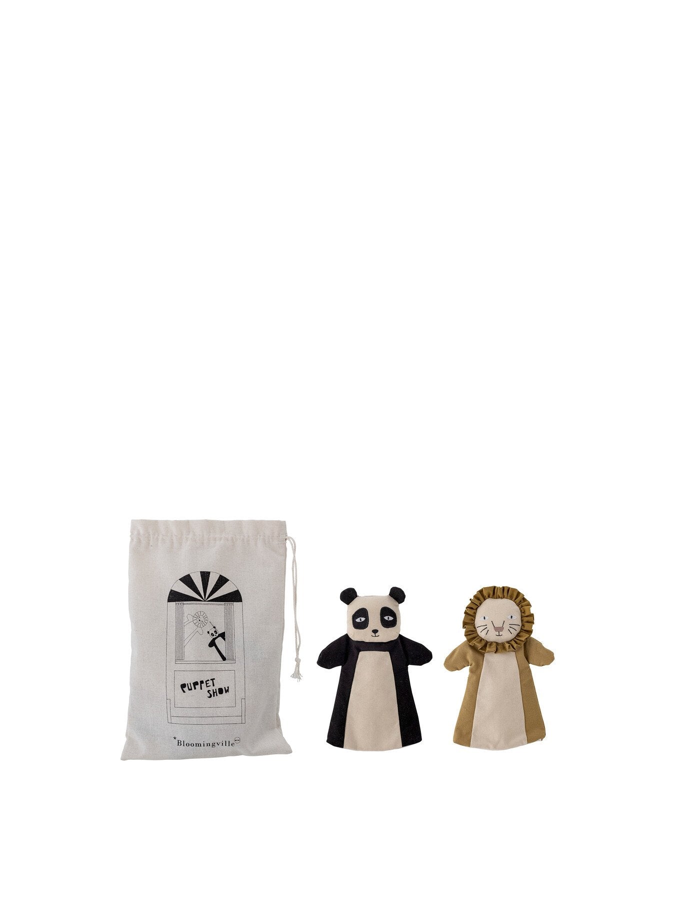 Flynn Hand Puppet Brown Linen