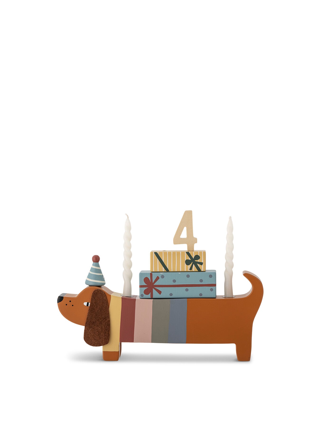 Charlie Birthday Decoration, Brown, FSC®100%, MDF