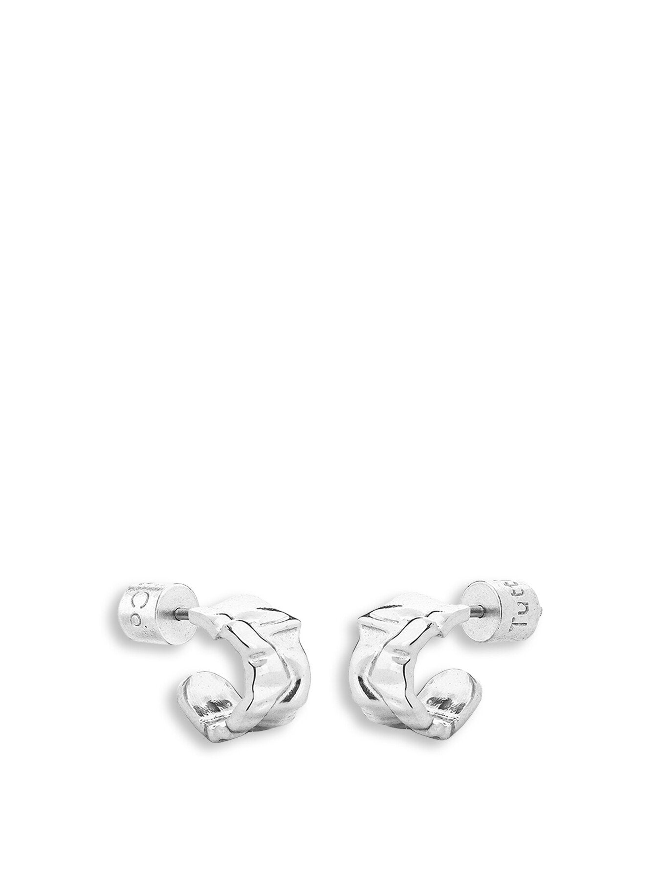 Ripple Scrunched Hoop Earrings