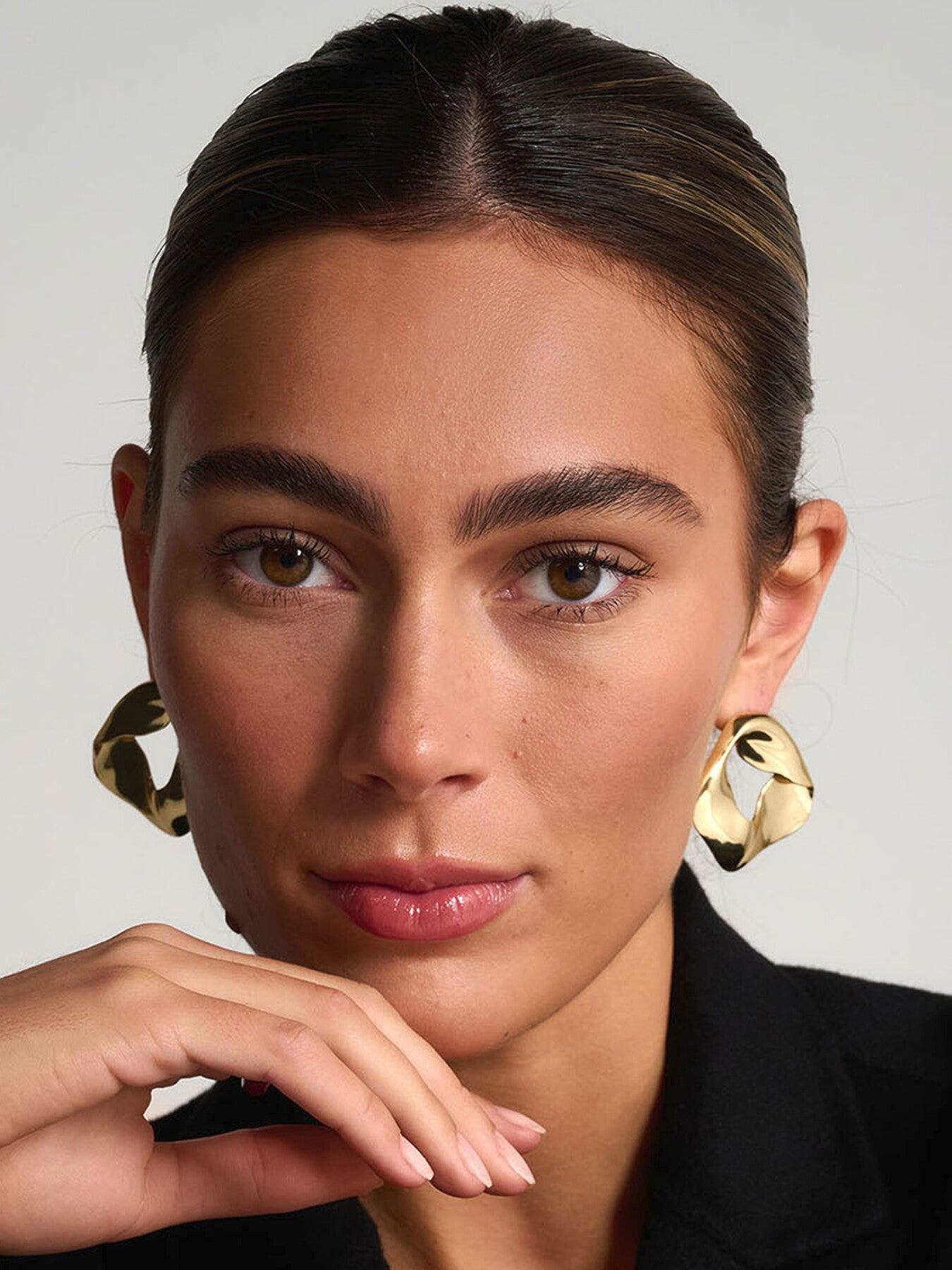 Large Eclipse Scrunch Stud Earrings