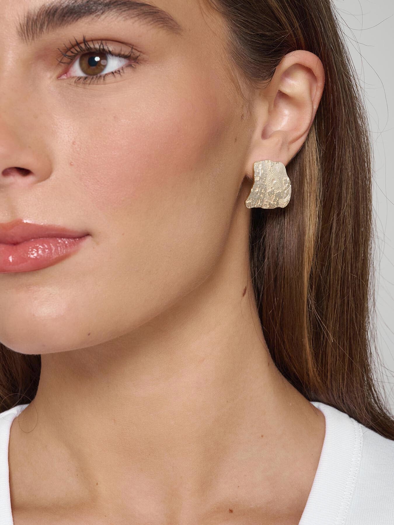 Urban Textured Curved Earrings
