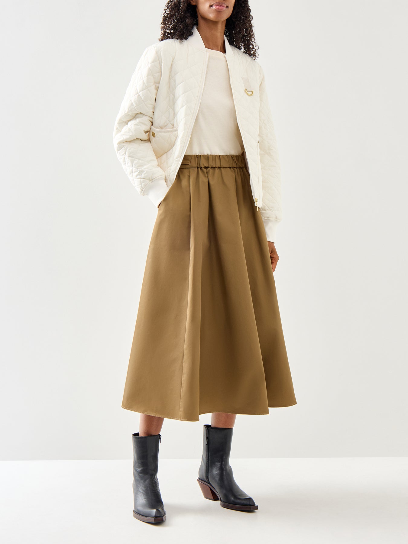 White Barbour Reyna Quilt Jacket